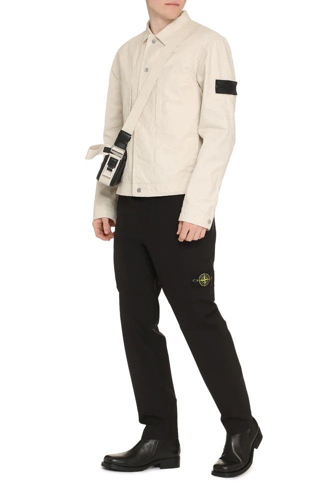 Stone Island o1mle0624 Cotton Overshirt in Ivory Size US M / EU 48-50 / 2 - 4 Thumbnail
