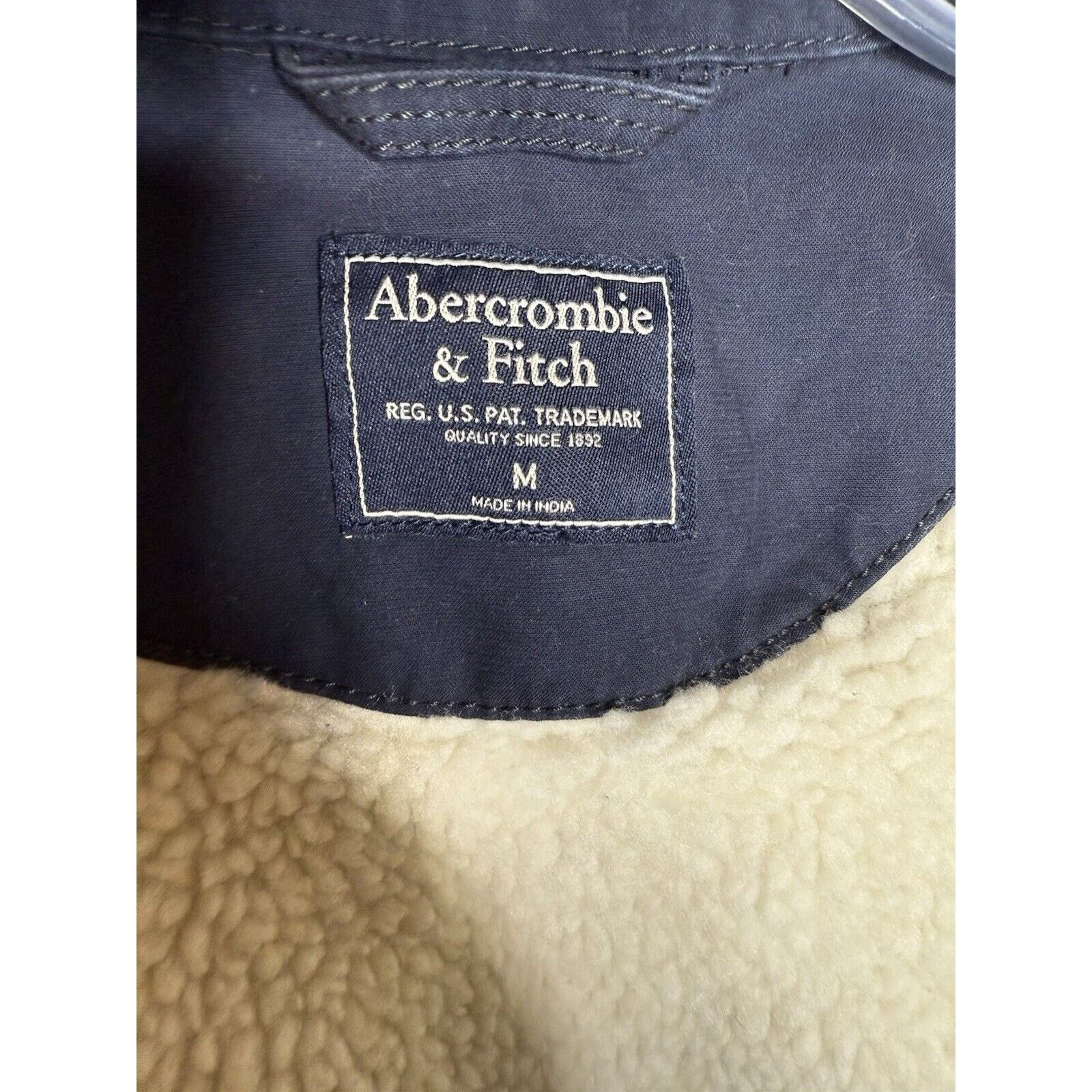 Abercrombie & Fitch Abercrombie & Fitch Sherpa Lined Military Jacket Mens Medium Size US M / EU 48-50 / 2 - 13 Thumbnail