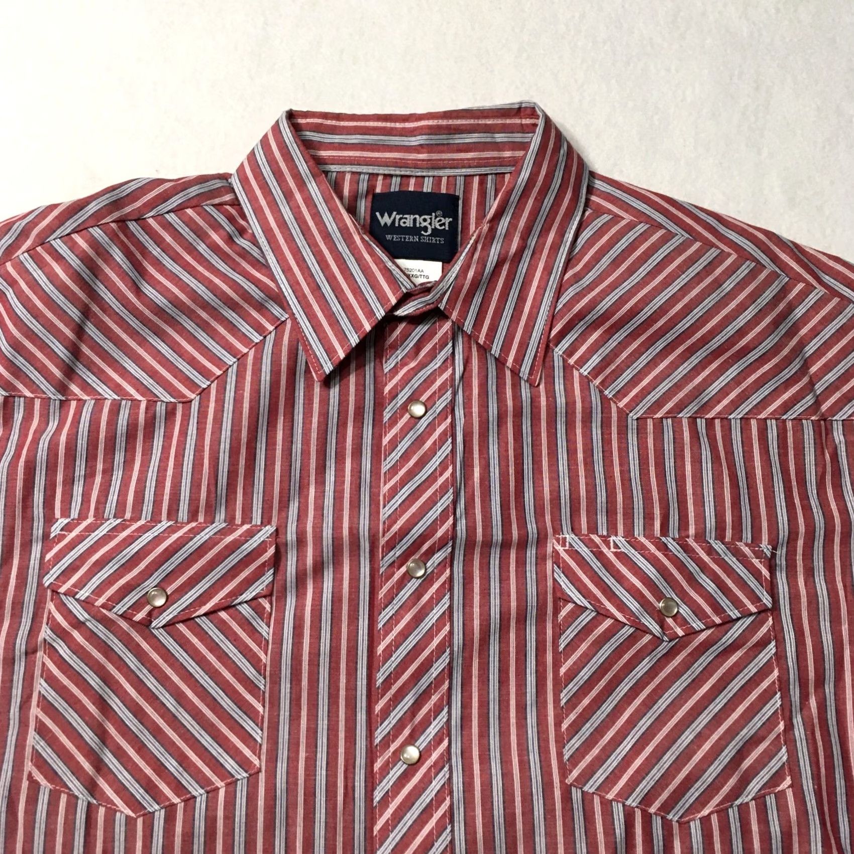 Wrangler Wrangler Shirt Mens XL Plaid Pearl Snap Country Western Cowboy Size US XL / EU 56 / 4 - 3 Thumbnail