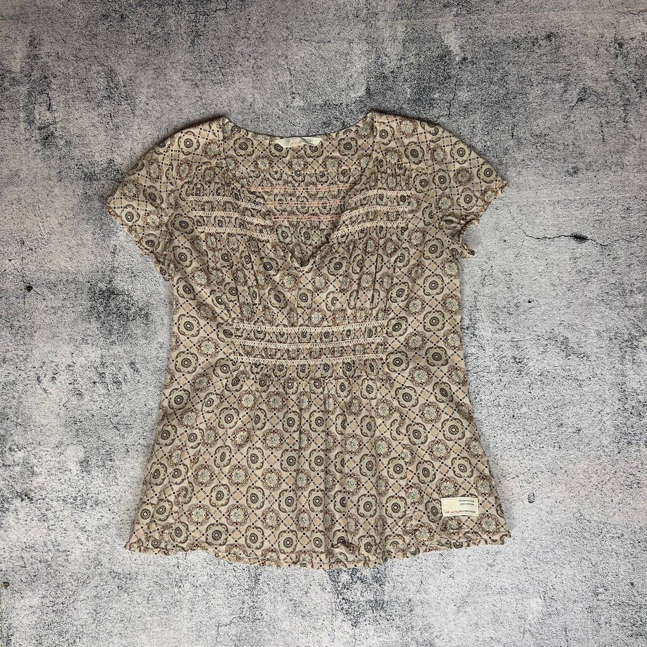 Odd Molly Odd Molly Blouse Women's Size 1 Cotton Multicolor Sleeve` Size XS / US 0-2 / IT 36-38 - 1 Thumbnail