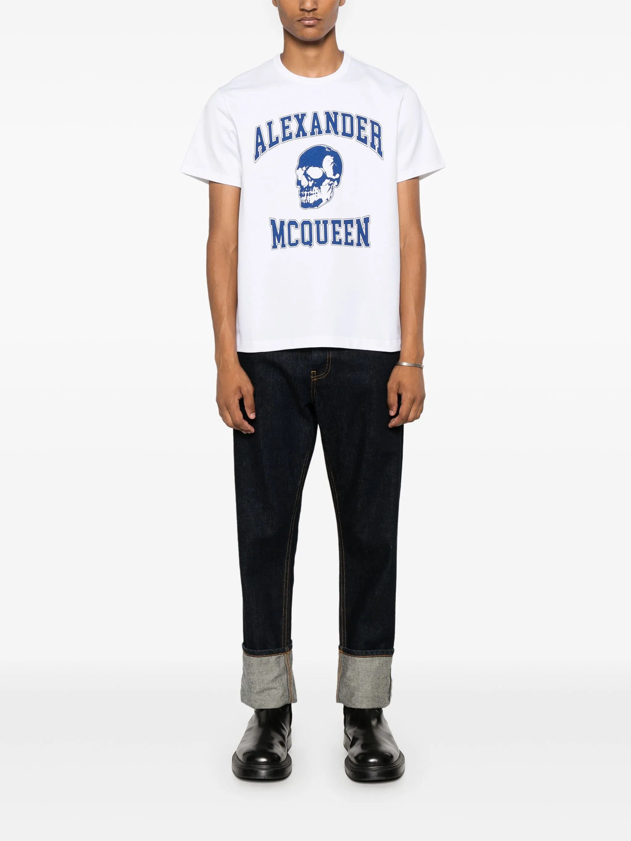 Alexander McQueen ALEXANDER MCQUEEN white regular fit Skull t-shirt Medium q Size US M / EU 48-50 / 2 - 4 Thumbnail