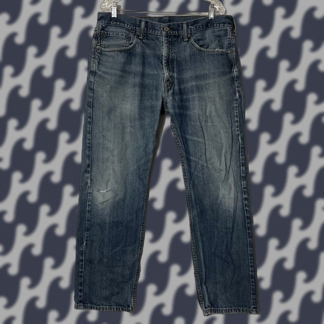 Levi's Levi's 505 Regular Fit Straight Jeans Mens 36x30 Medium Blue Denim M62 Size US 36 / EU 52 - 1 Thumbnail