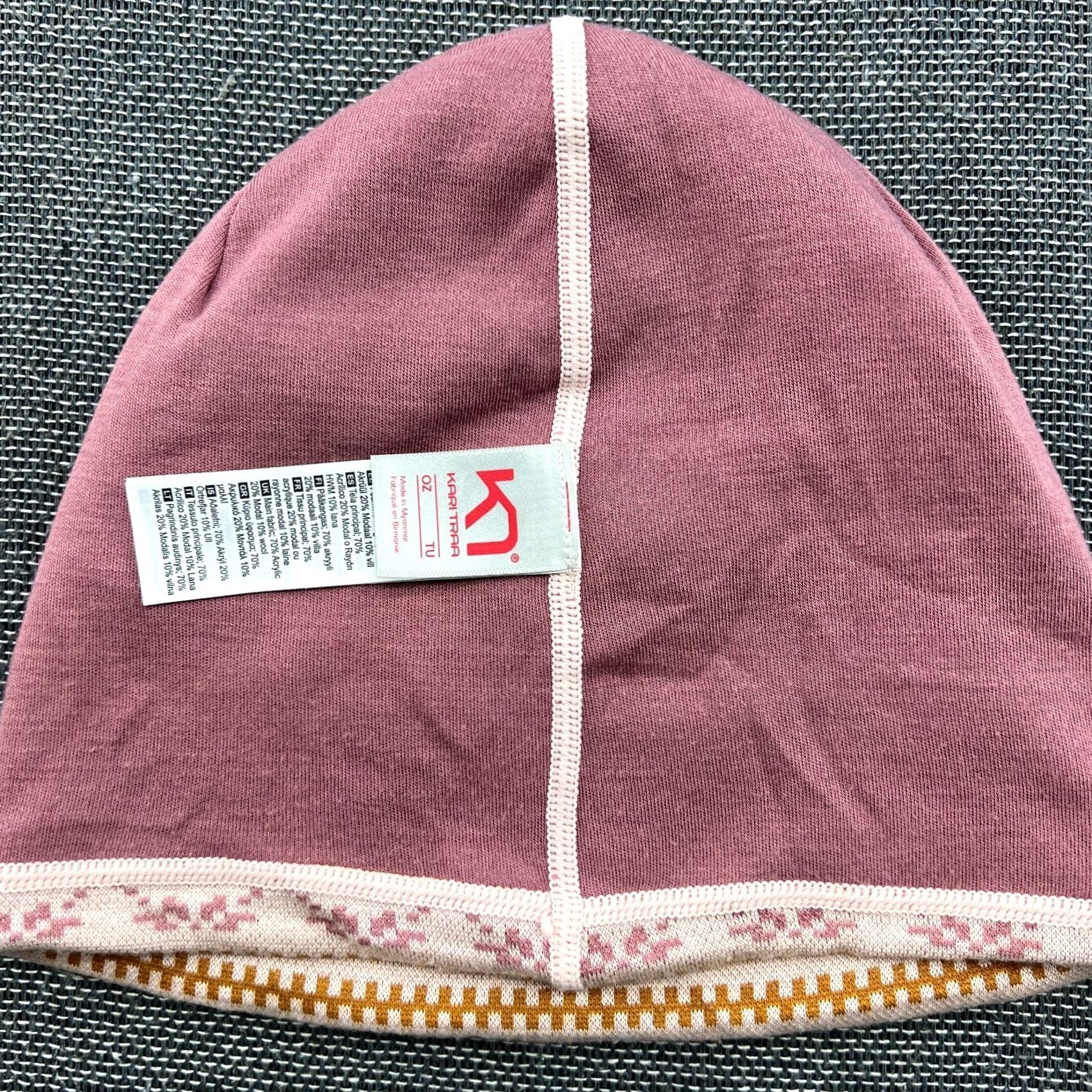 Vintage Kari Traa Womens Beanie Hat One Size Fair Isle Merino Wool Knitted Size ONE SIZE - 3 Thumbnail