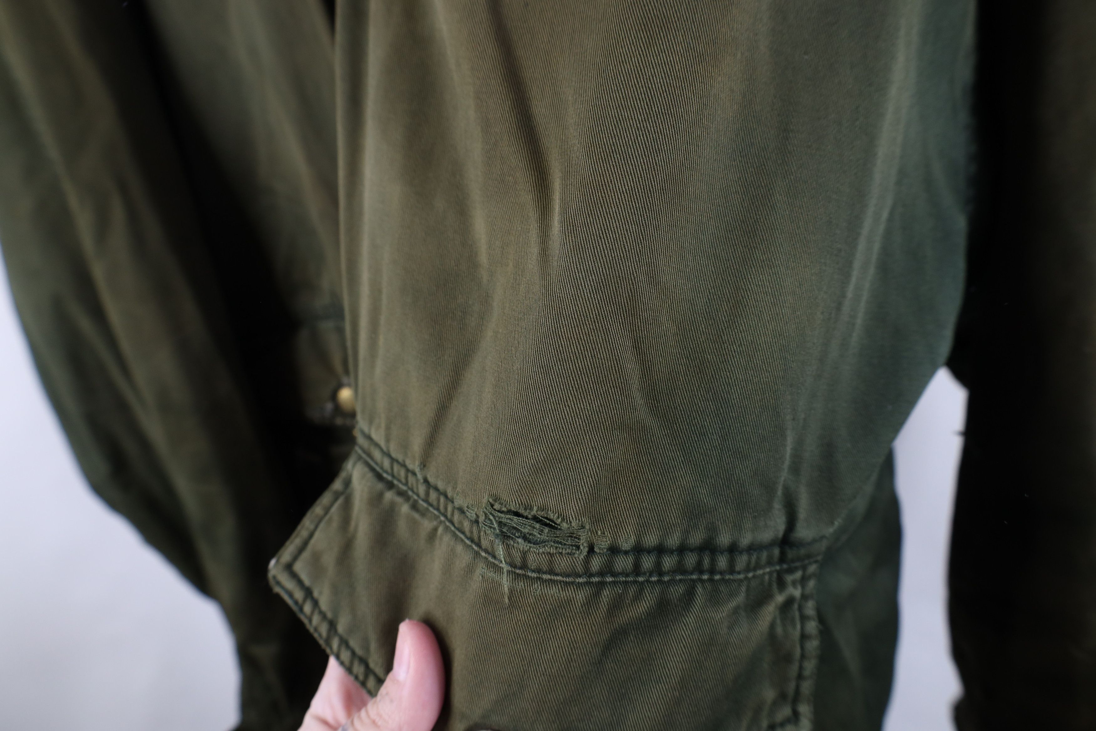 Vintage Vintage 90s Streetwear Flannel Lined Chore Jacket Green Size US XXL / EU 58 / 5 - 6 Thumbnail