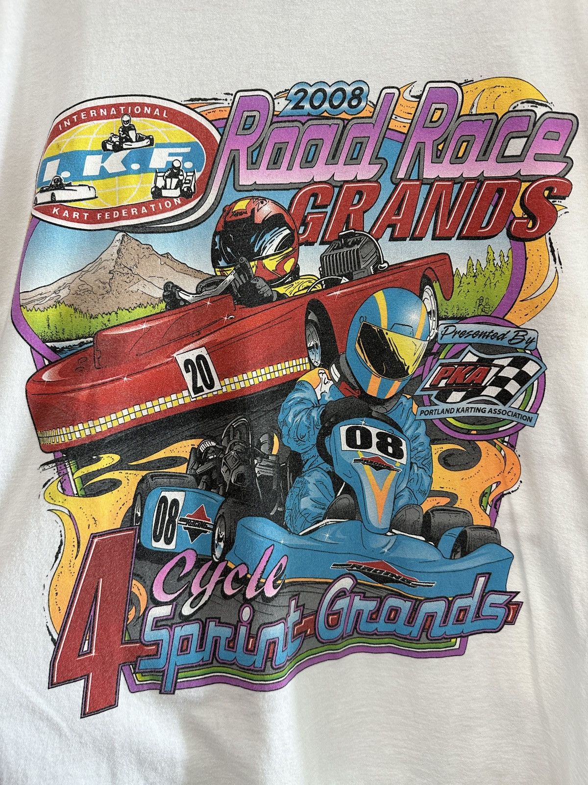 Gildan × Vintage Y2K 2008 Road Race Formula 1 Racing Graphic Tee Size US L / EU 52-54 / 3 - 2 Thumbnail
