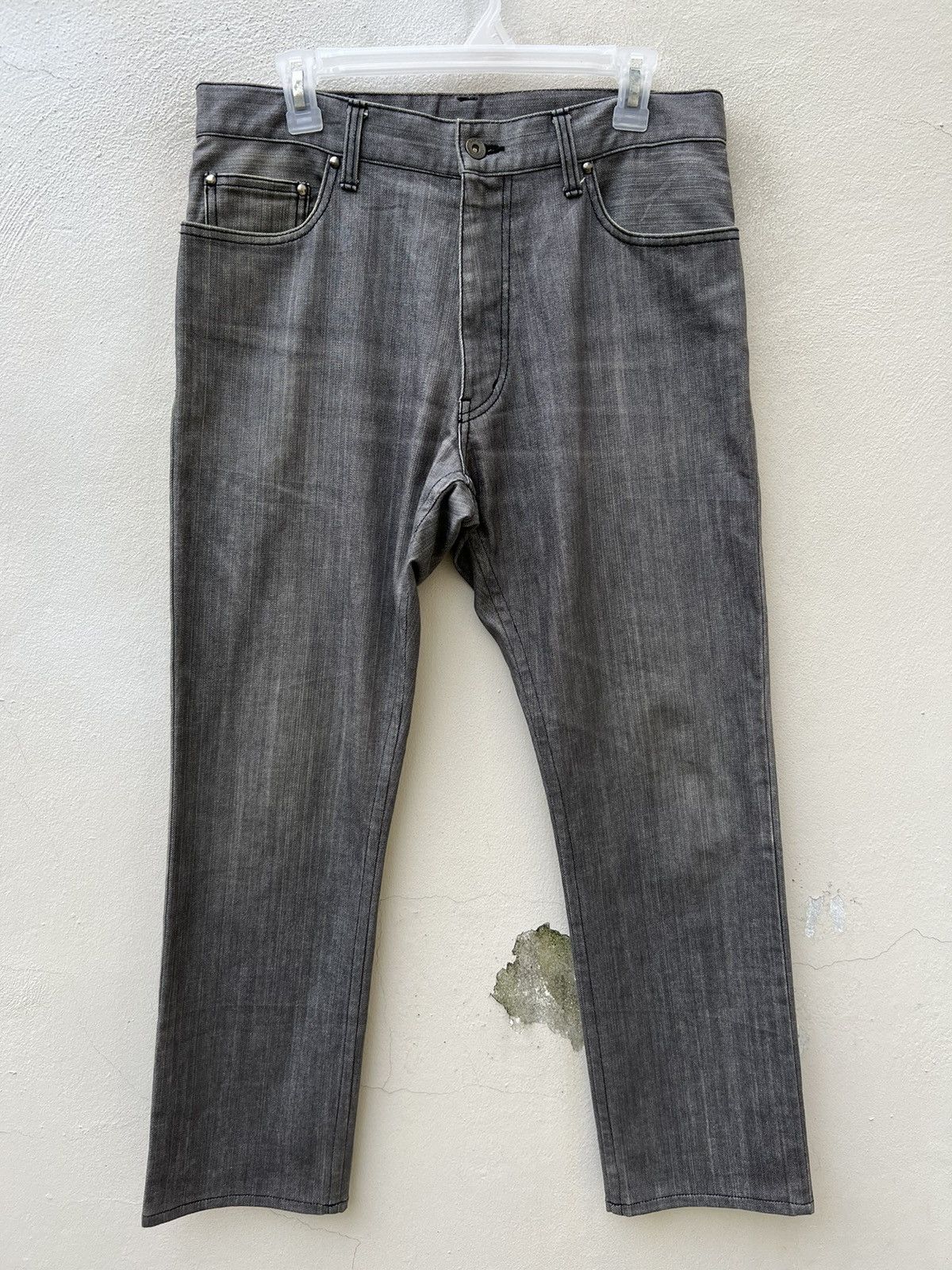 Lanvin Vintage Lanvin Collection Stretch Grey Denim Jeans Size US 31 - 1 Thumbnail