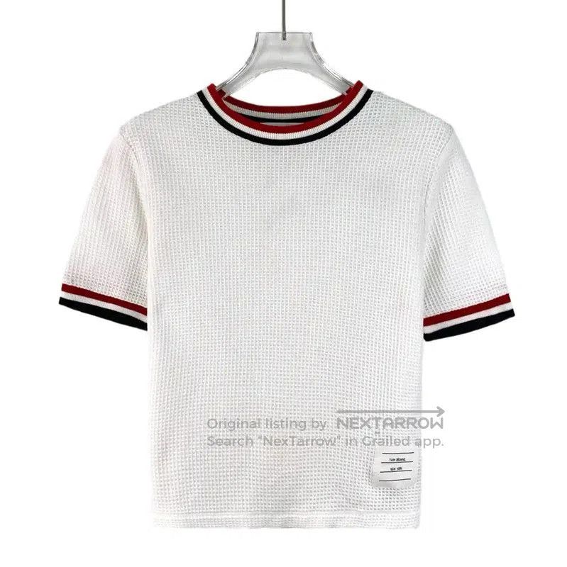 Thom Browne Thom Browne White Cotton Women's T-Shirt . Size S / US 4 / IT 40 - 1 Thumbnail
