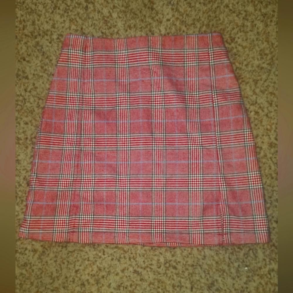 Designer John Gault Brandy Melville Plaid Skirt Size 30" / US 8 / IT 44 - 1 Thumbnail