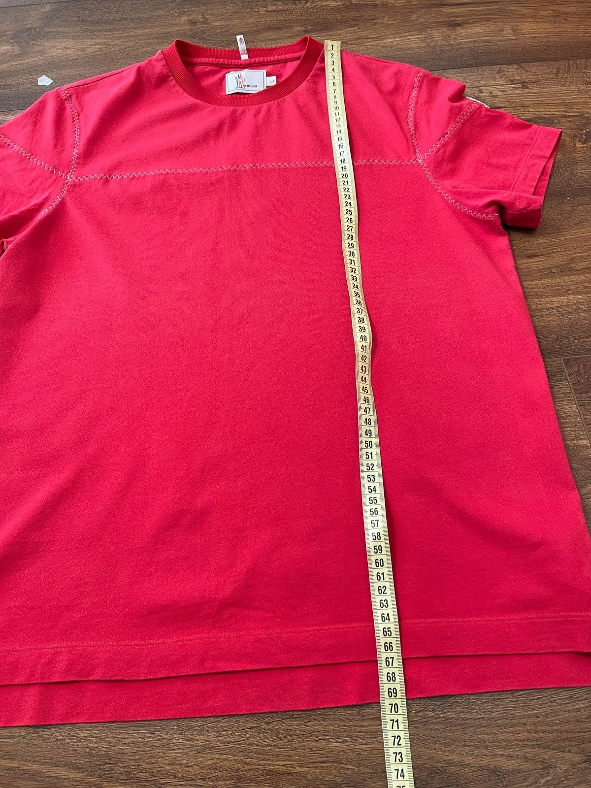 Moncler Grenoble Moncler Grenoble Women's Red T-Shirt - Made in Italy Size L / US 10 / IT 46 - 10 Thumbnail