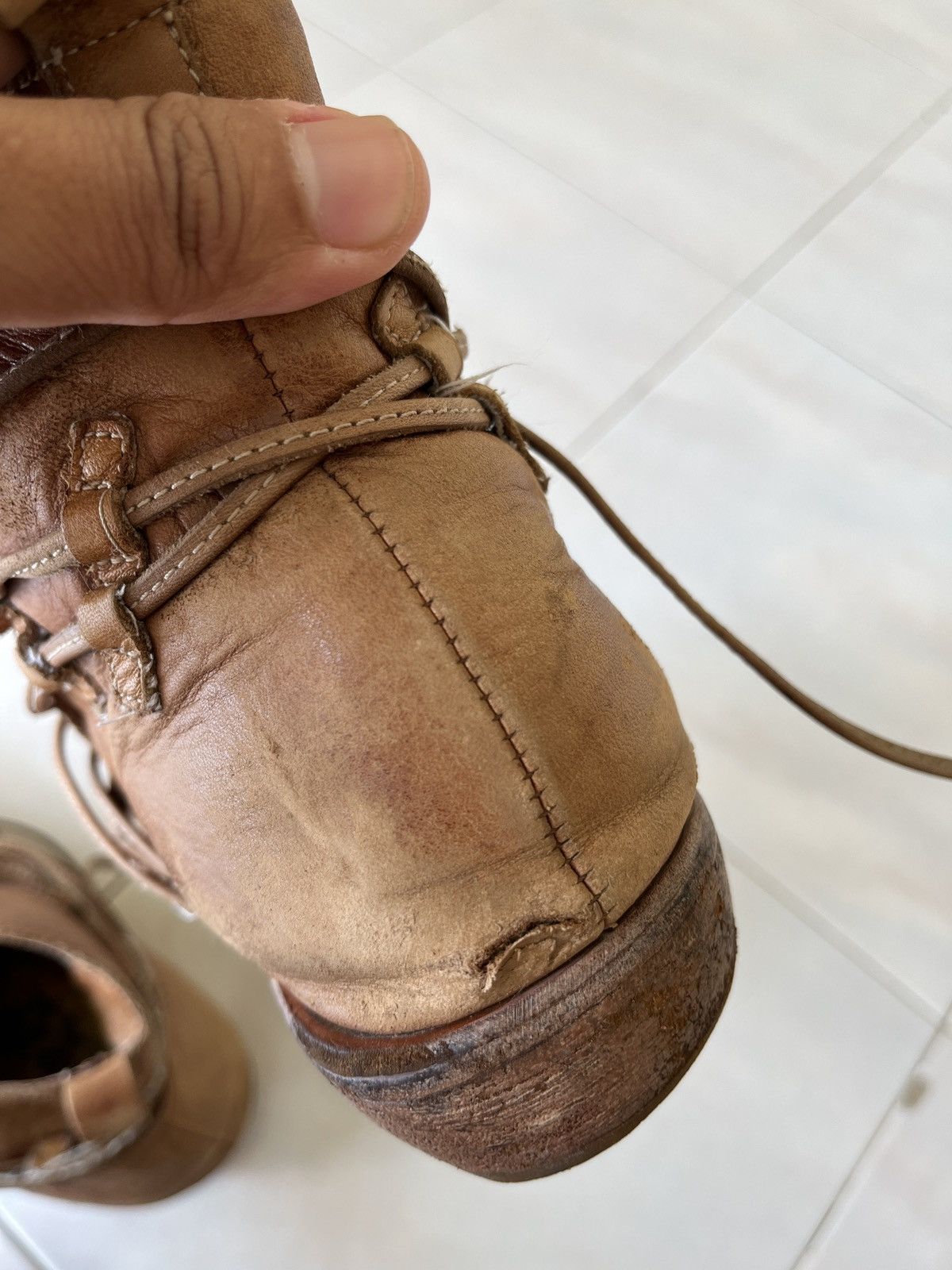 Japanese Brand 2000’s Whoop EE Lace Up Boots Size US 8 / EU 41 - 14 Thumbnail