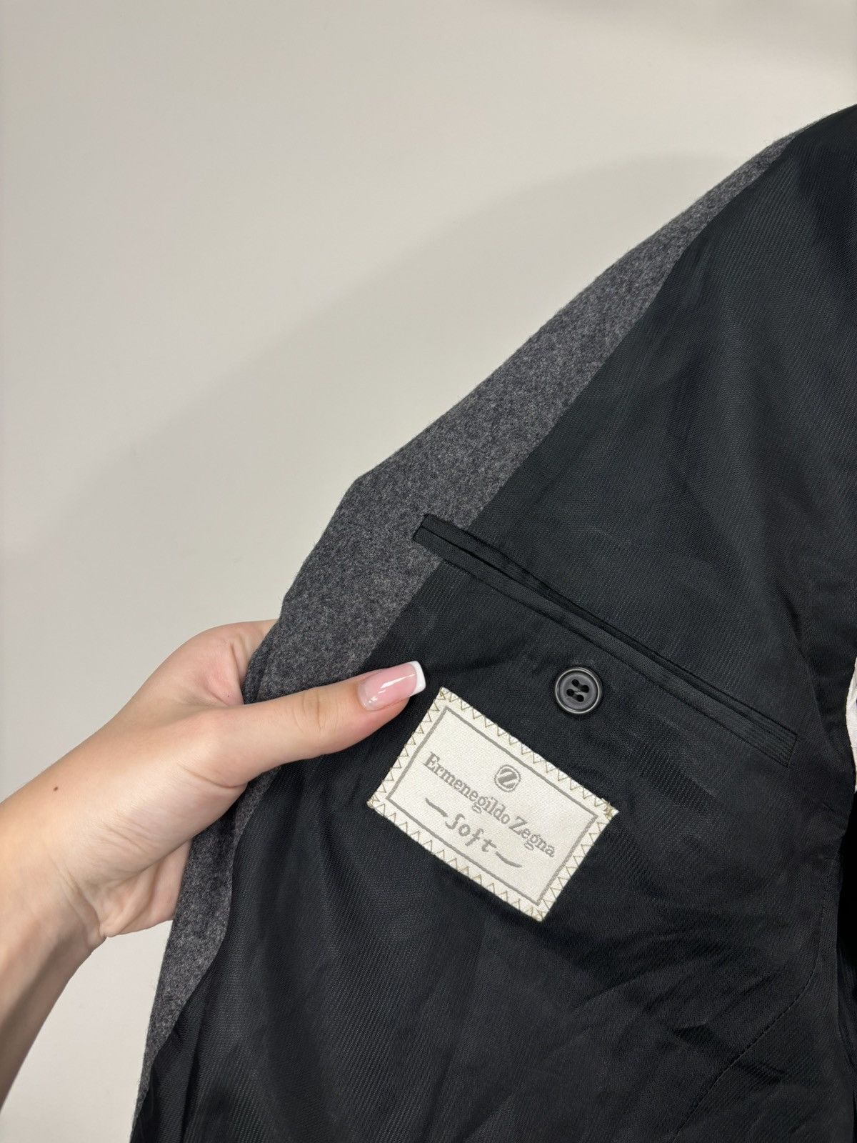 Ermenegildo Zegna Ermenegildo Zegna Soft Men’s 4-Buttons Wool Cashmere Blazer Size 40R - 9 Thumbnail