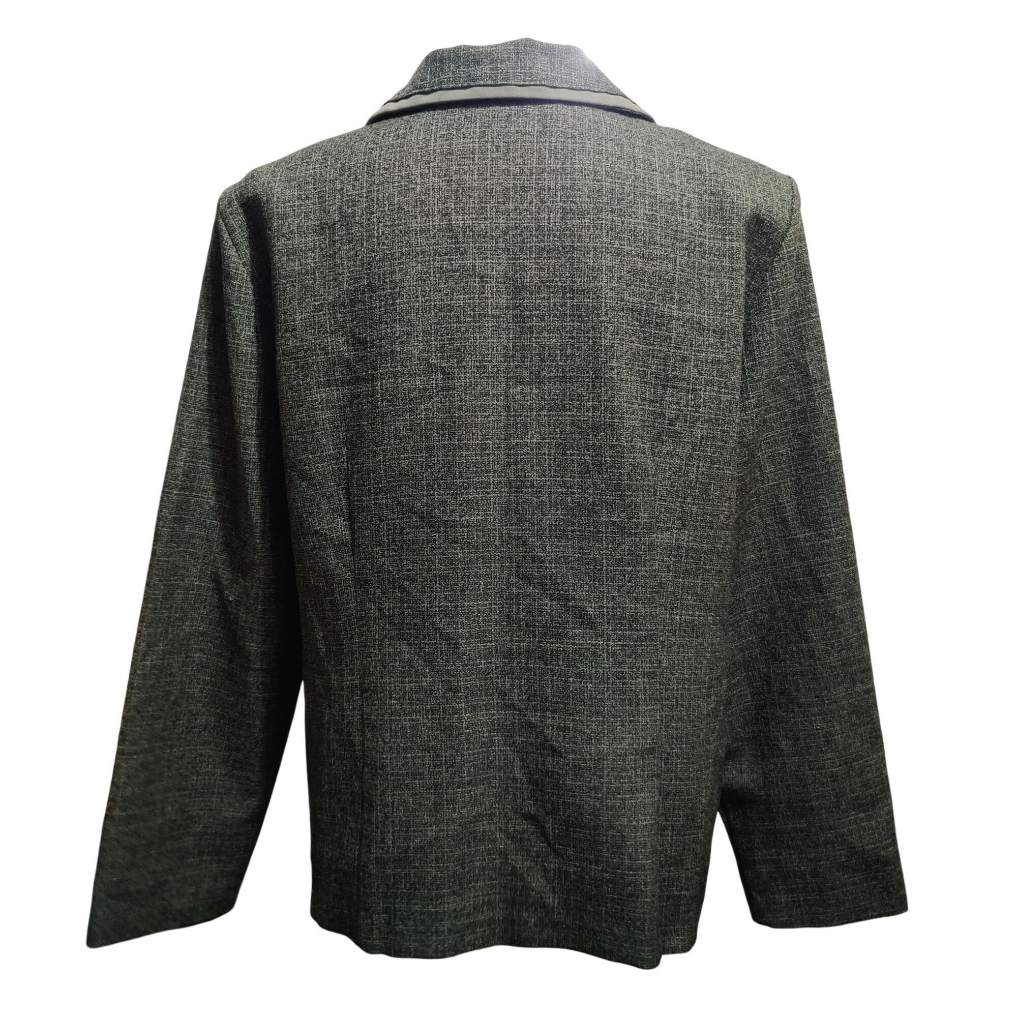 Vintage Sag Harbor L Womens Blazer Green Vintage Textured Suit Jacke Size L / US 10 / IT 46 - 4 Thumbnail