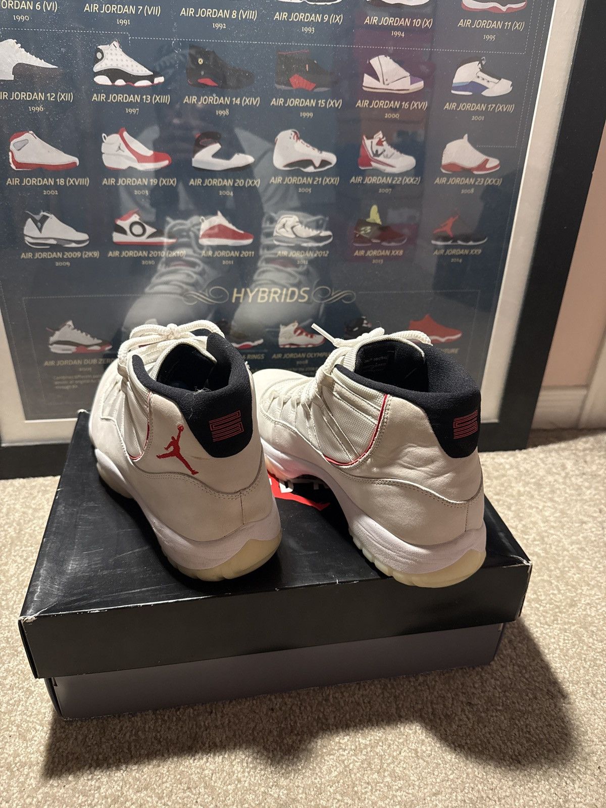 Jordan Brand Jordan 11 Retro Platinum Tint Size US 11.5 / EU 44-45 - 4 Thumbnail