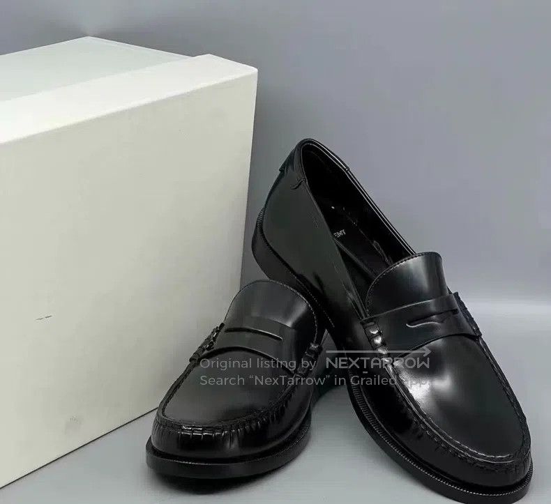 Saint Laurent Paris Saint Laurent Paris Black Loafers Size US 8 / IT 38 - 2 Thumbnail