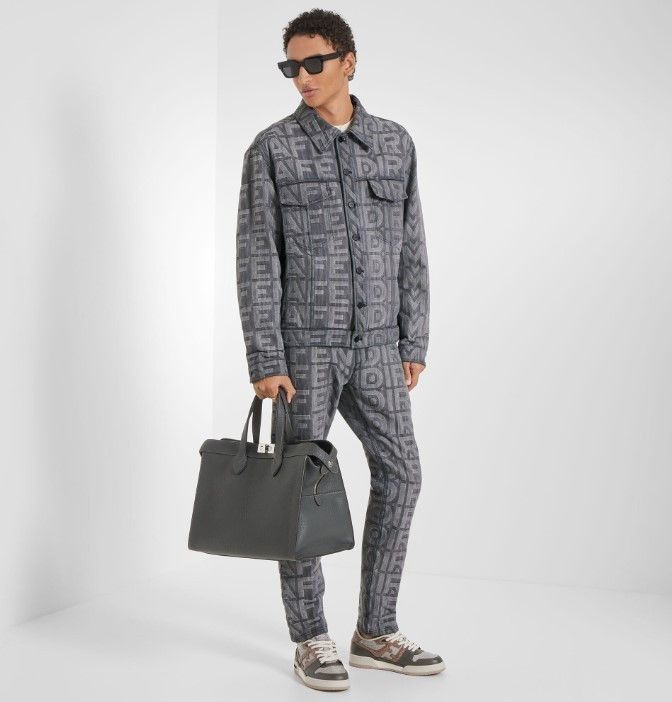 Fendi o1w1db10724 Jacket in Grey Size US L / EU 52-54 / 3 - 3 Thumbnail