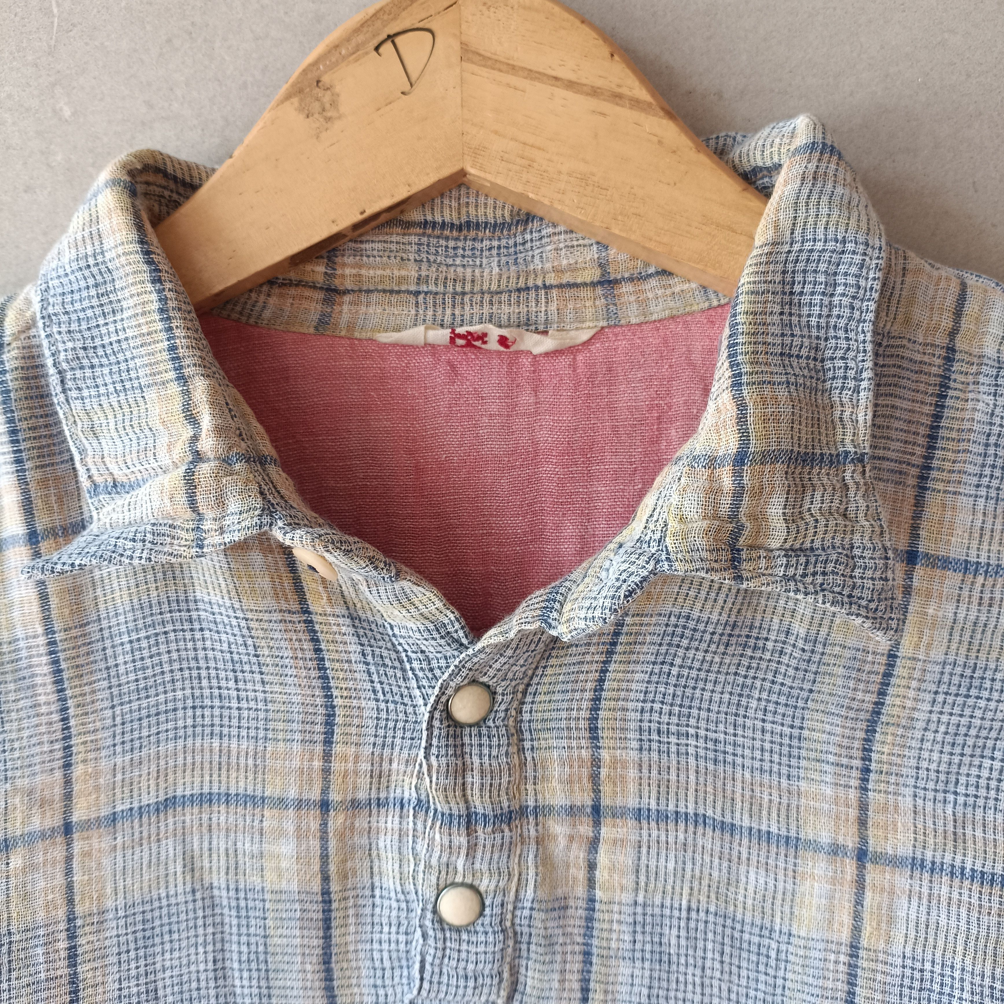 45rpm 45rpm Half Button Slant pocket Plaid Shirt Size US M / EU 48-50 / 2 - 8 Thumbnail