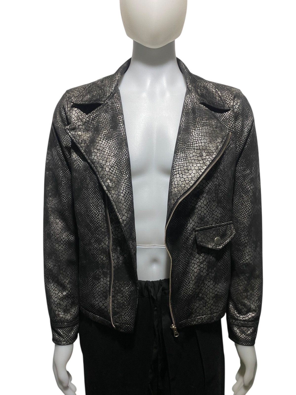 Japanese Brand Vintage Hukuya Snake Skin asymmetric jacket Size US M / EU 48-50 / 2 - 4 Thumbnail