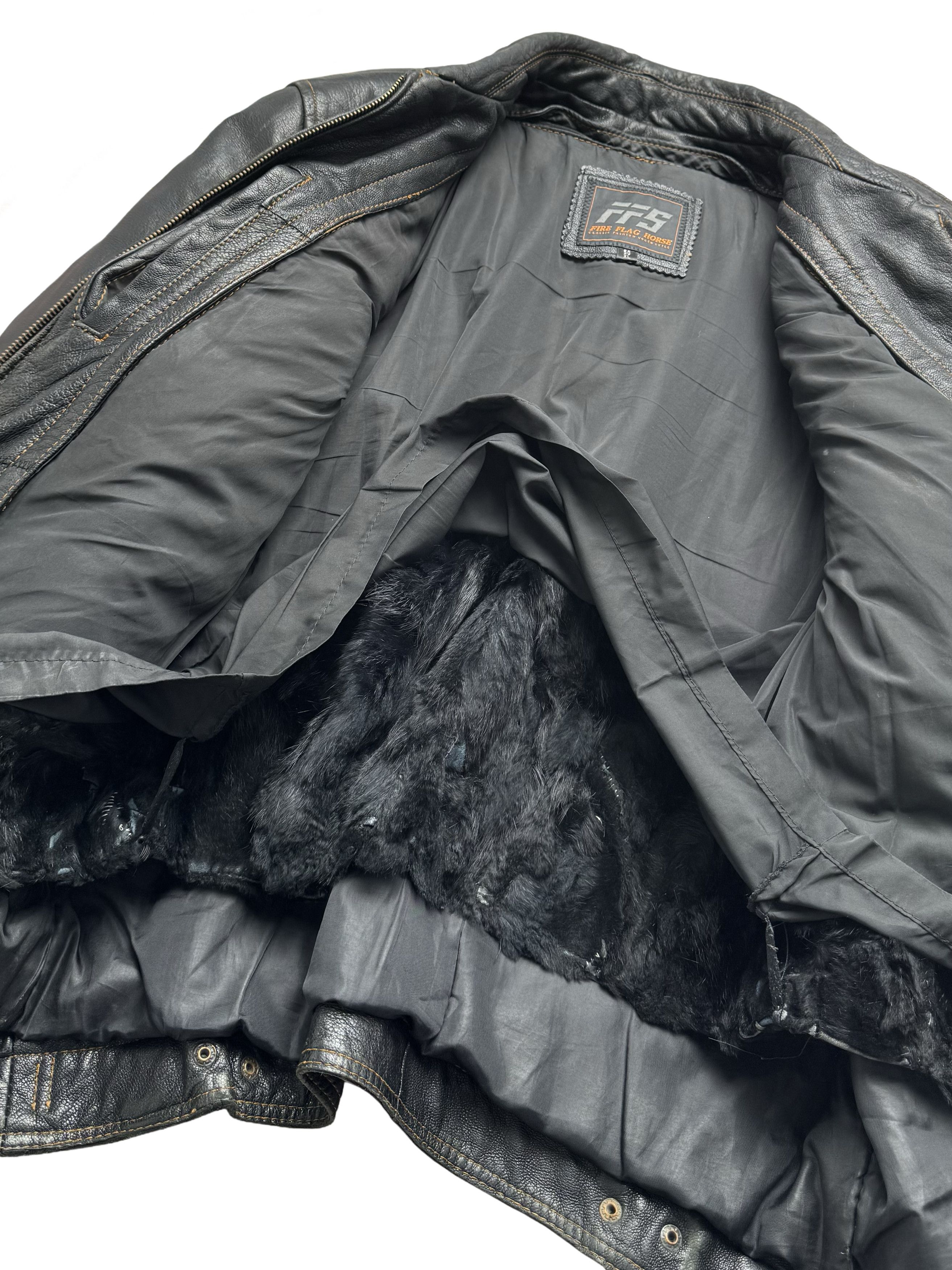 Genuine Leather Leather Jacket From The 90's (V131) Size US XL / EU 56 / 4 - 11 Thumbnail