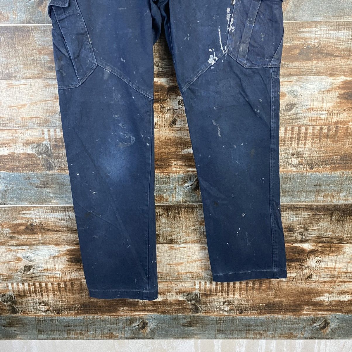 Japanese Brand DL Tora Dark Blue Cargo Multipocket Pants #C970 Size US 28 / EU 44 - 6 Thumbnail