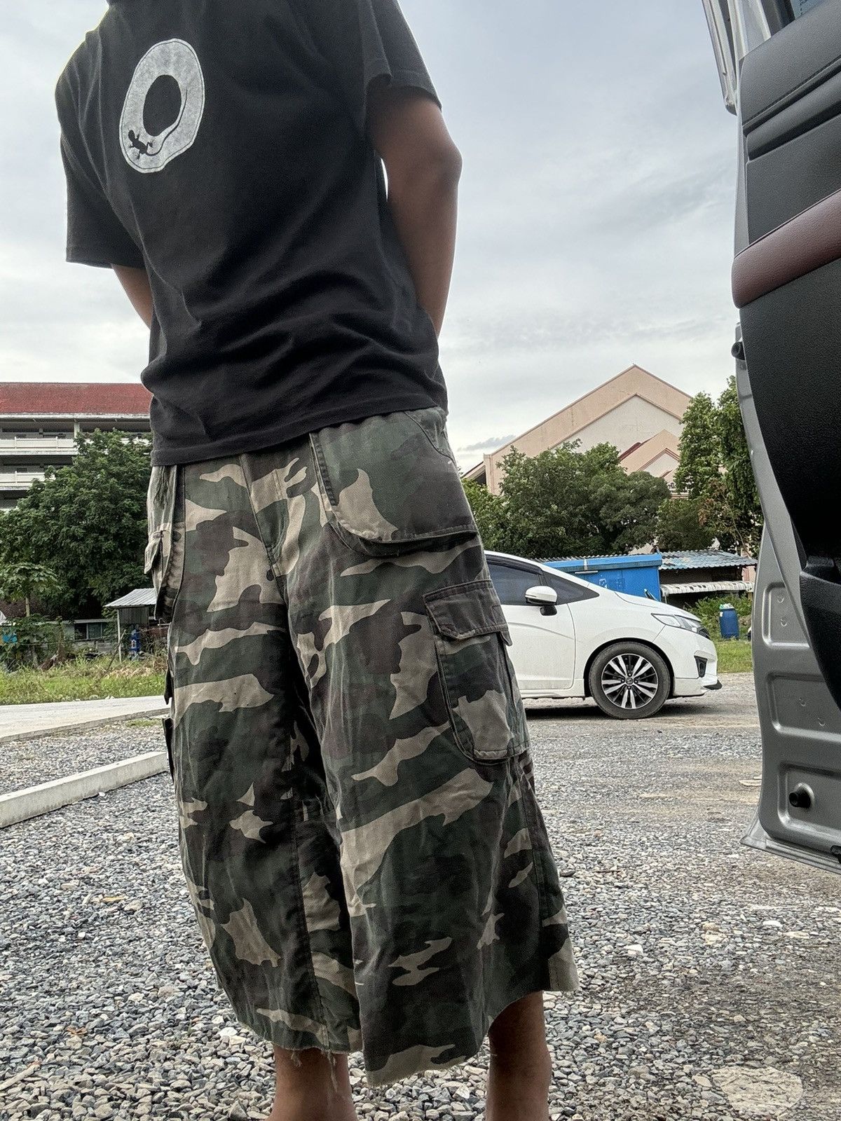 Vintage Faded Military Camo Cargo Shorts Size US 33 - 9 Thumbnail