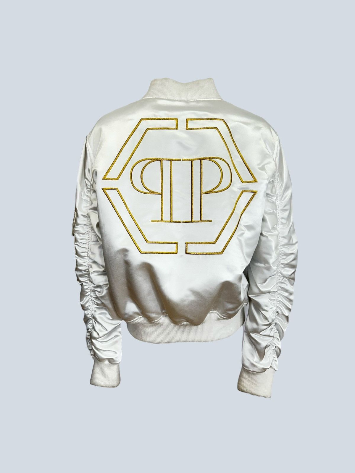 Philipp Plein Philipp Plein bomber jacket with maxi logo embroidery, L. Size US L / EU 52-54 / 3 - 2 Thumbnail