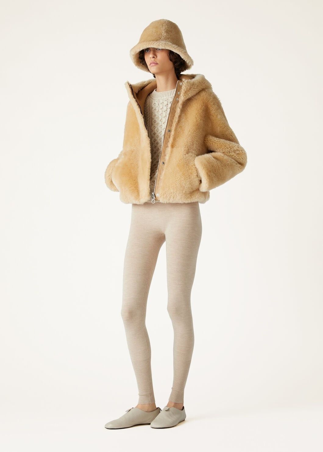 Loro Piana o1w1db10825 FAO7113 Valduggia Crewneck Sweater in Beige Size S / US 4 / IT 40 - 2 Thumbnail