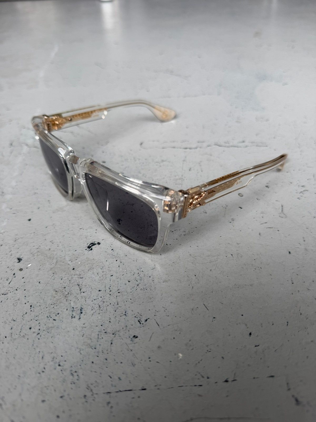 Chrome Hearts Chrome Hearts Crystal Box Officer Sunglasses Size ONE SIZE - 1 Thumbnail