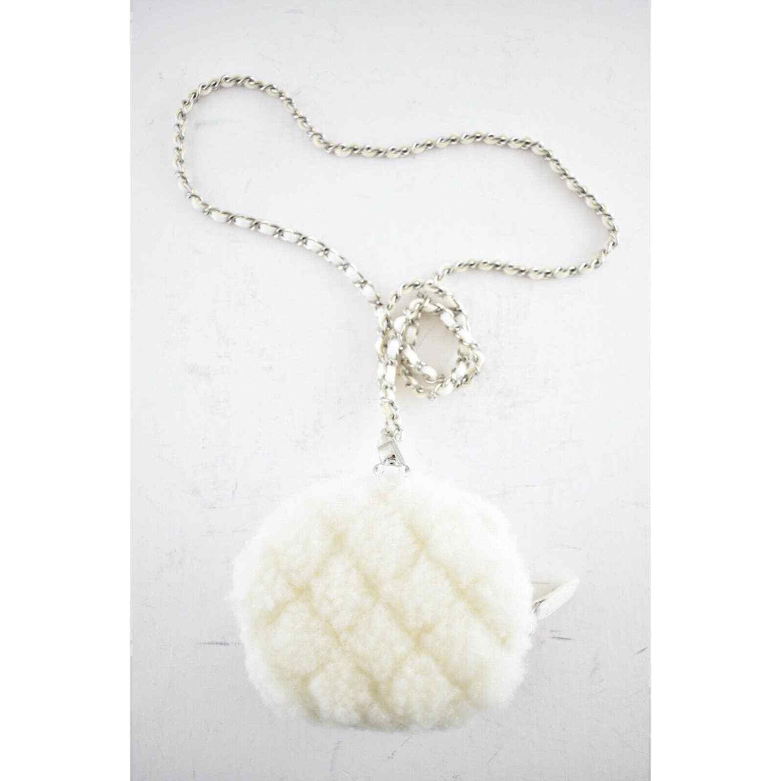 Chanel Chanel Mini Circle Necklace Bag Silver SLG Clutch On Chain Size ONE SIZE - 6 Thumbnail