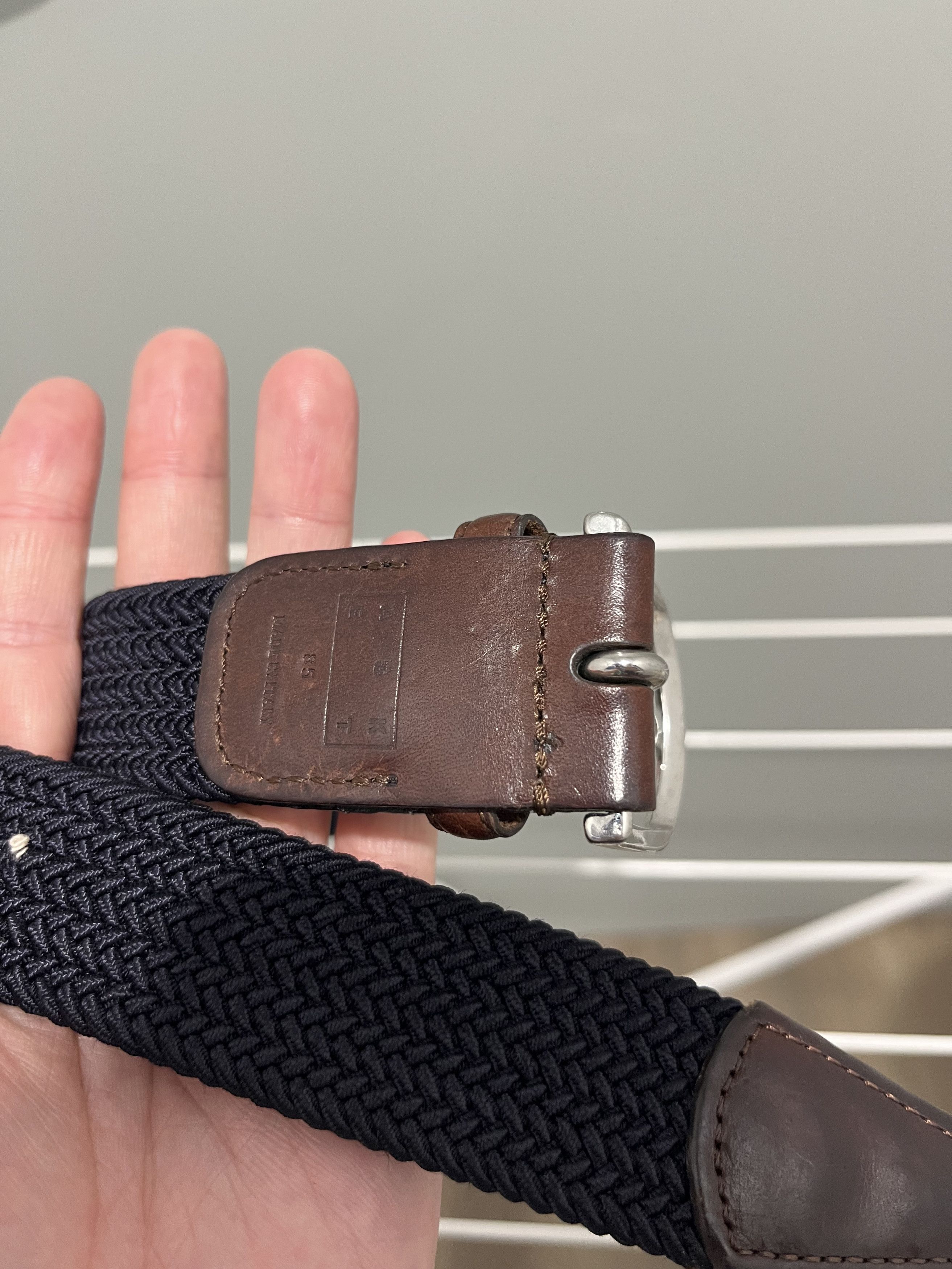 Asket Asket braided elastic belt - made in Italy Size 30 - 3 Thumbnail