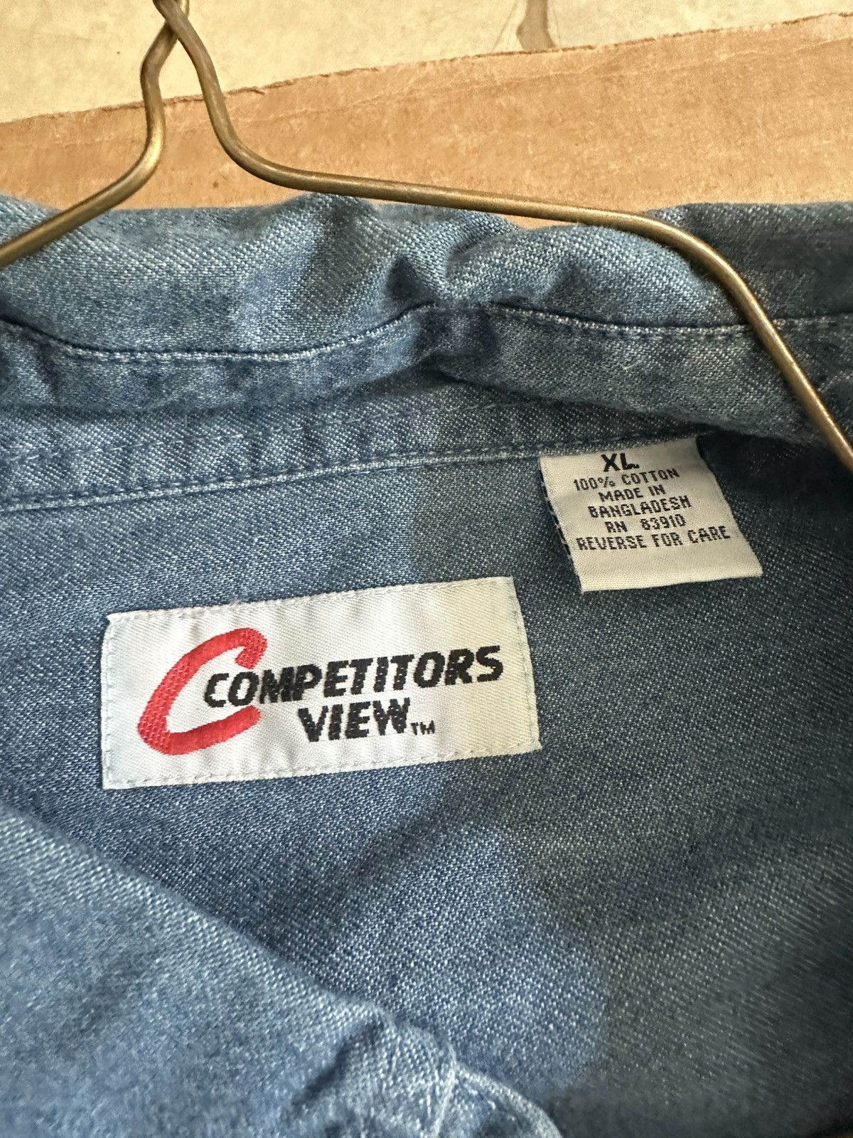 Vintage Vintage Terry Labonte nascar denim shirt Size US XL / EU 56 / 4 - 2 Thumbnail