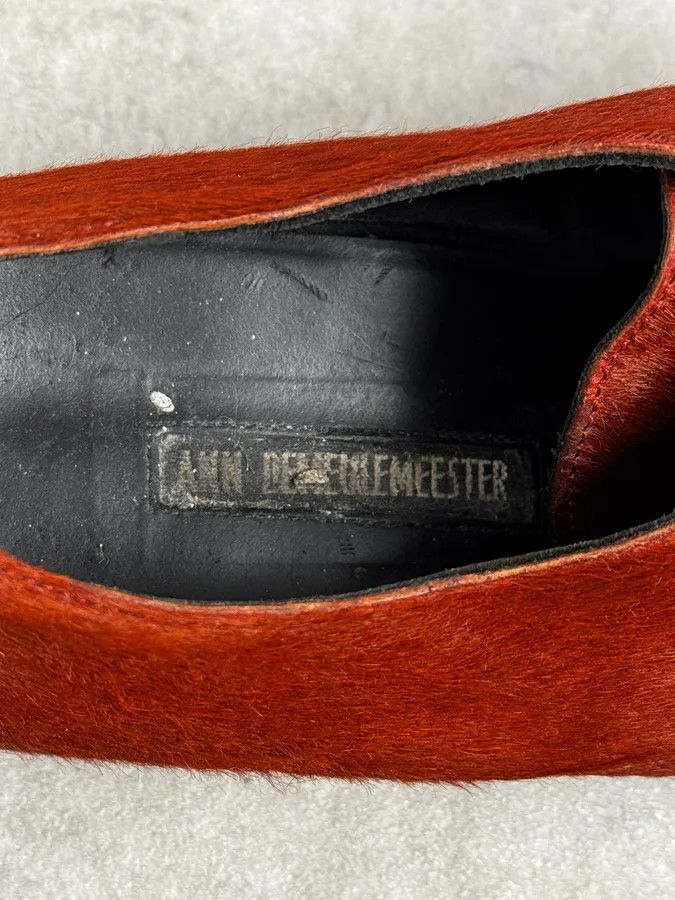 Ann Demeulemeester Ann Demeulemeester Red Pony Hair Leather Boots Size US 11 / EU 44 - 7 Thumbnail