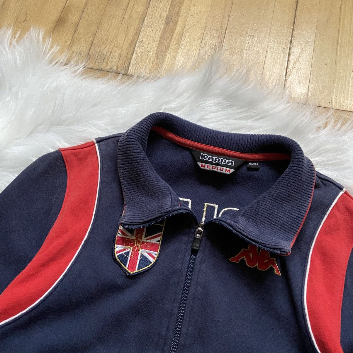 Kappa 📌 Crazy Vintage Kappa England Y2K Cropped Zip-Up Size M / US 6-8 / IT 42-44 - 6 Thumbnail