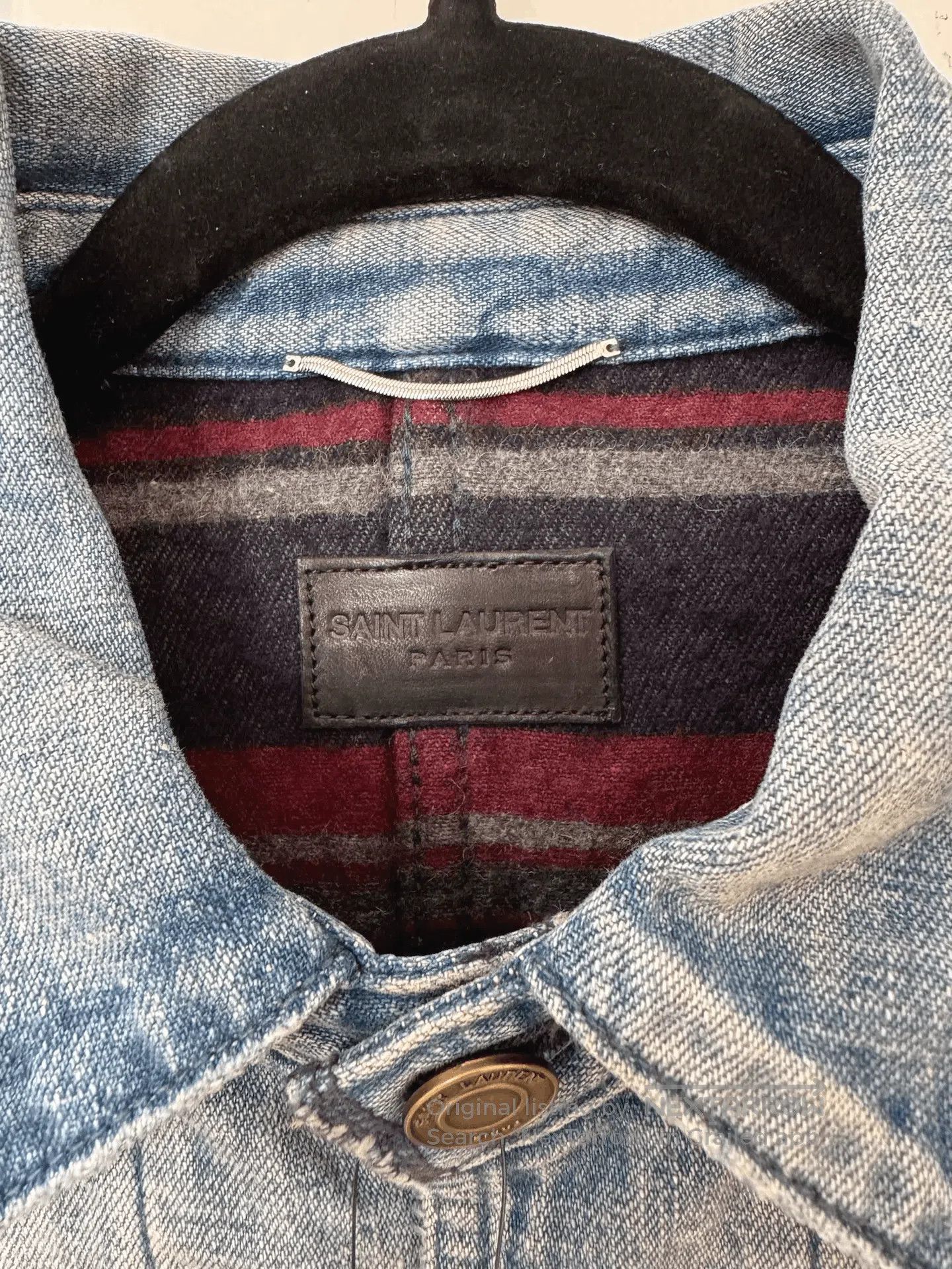 Saint Laurent Paris Saint Laurent 2020 Men's Distressed Denim Puffer. Size US XS / EU 42 / 0 - 6 Thumbnail