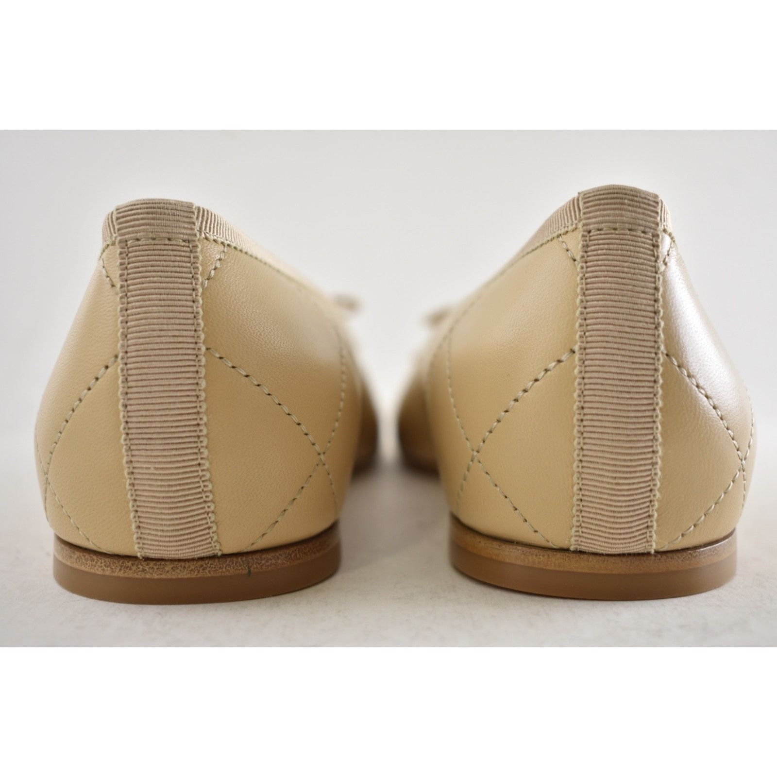 Chanel Chanel Coco Beach Beige Black CC XL Logo Ballet Flat 36.5 Size US 5.5 / IT 35.5 - 22 Thumbnail