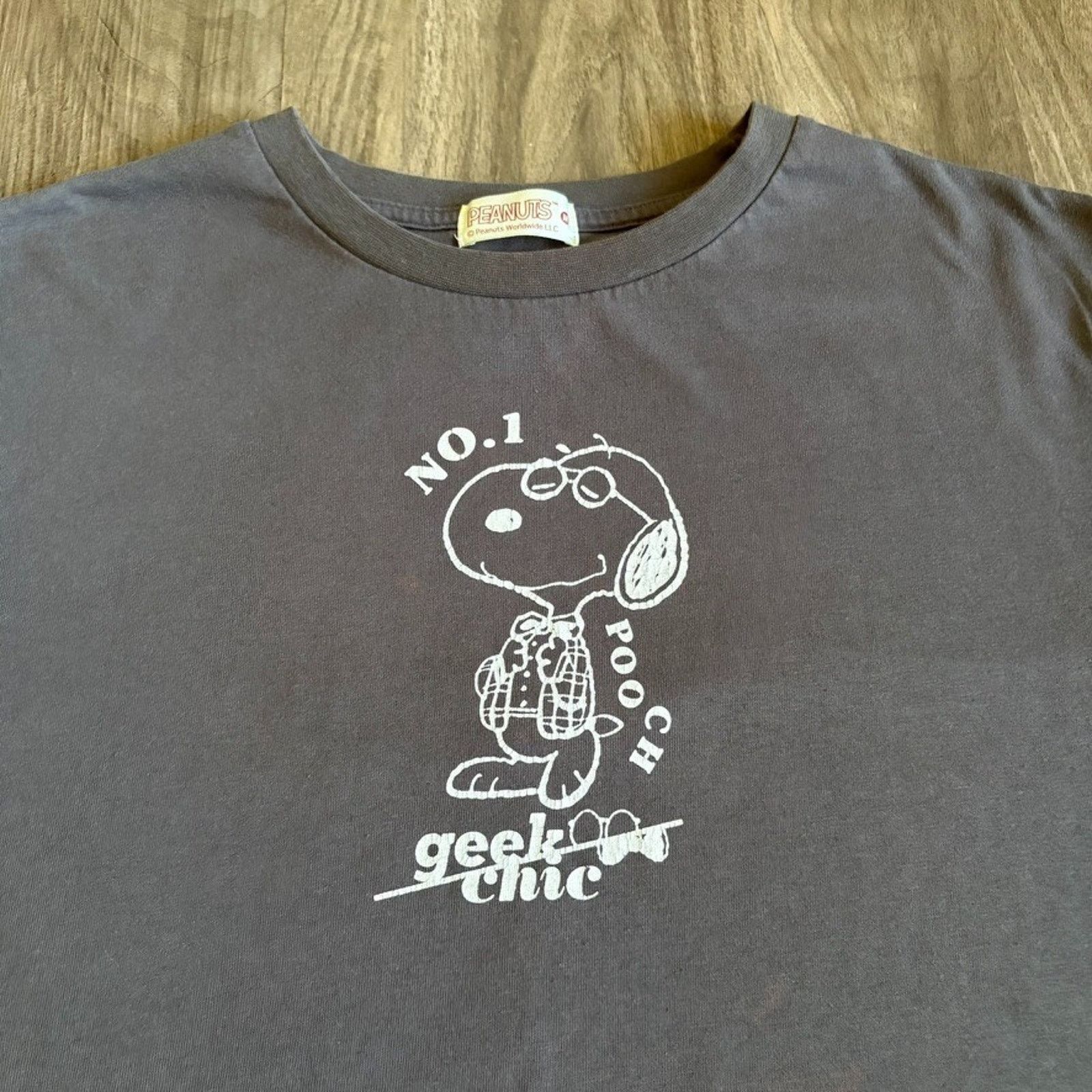 Vintage Vintage Peanuts Snoopy T-Shirt Men's Size M Gray Stained Size US M / EU 48-50 / 2 - 2 Thumbnail
