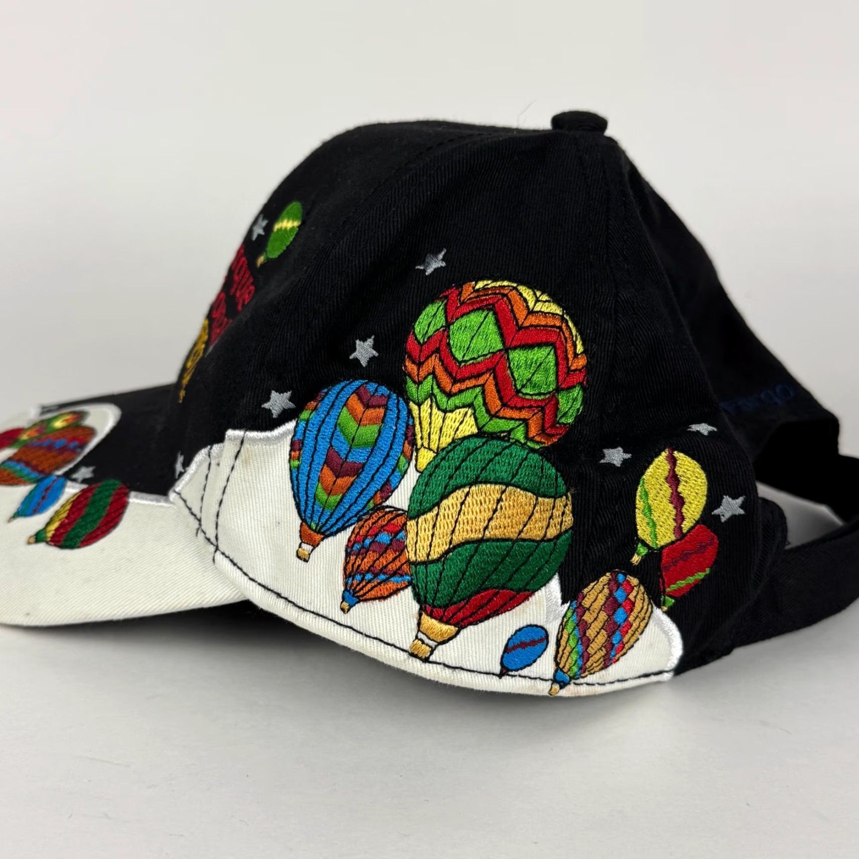 Vintage VINTAGE Albuquerque International Balloon Fiesta Embroidered Hat All Over 08 Y2K Adjustable Cotton Black HaT Cap Mens Size ONE SIZE - 3 Thumbnail