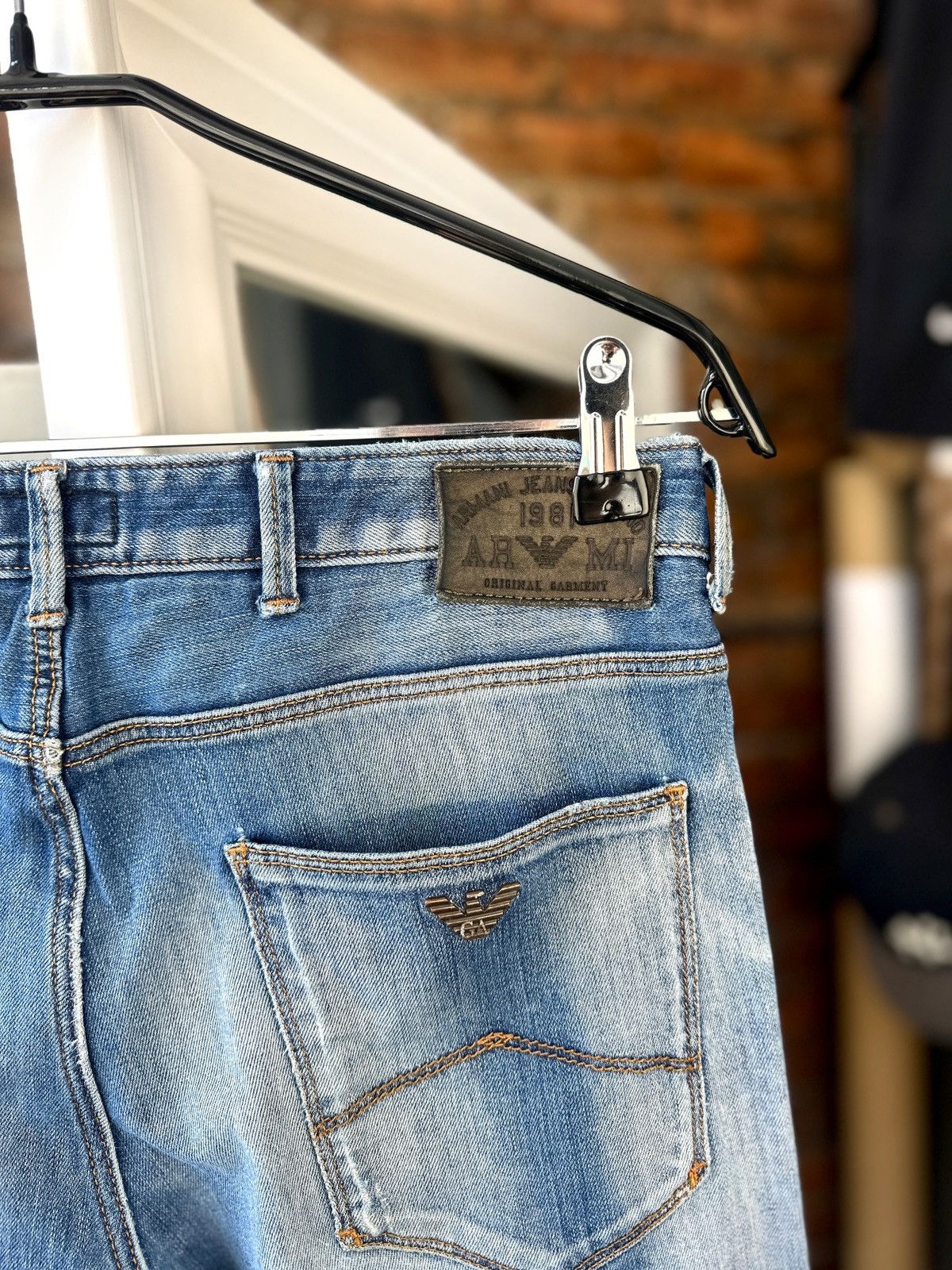 Armani × Giorgio Armani × Vintage Vintage Men’s Armani Jeans Blue Size: 32/33 Size US 32 / EU 48 - 3 Thumbnail