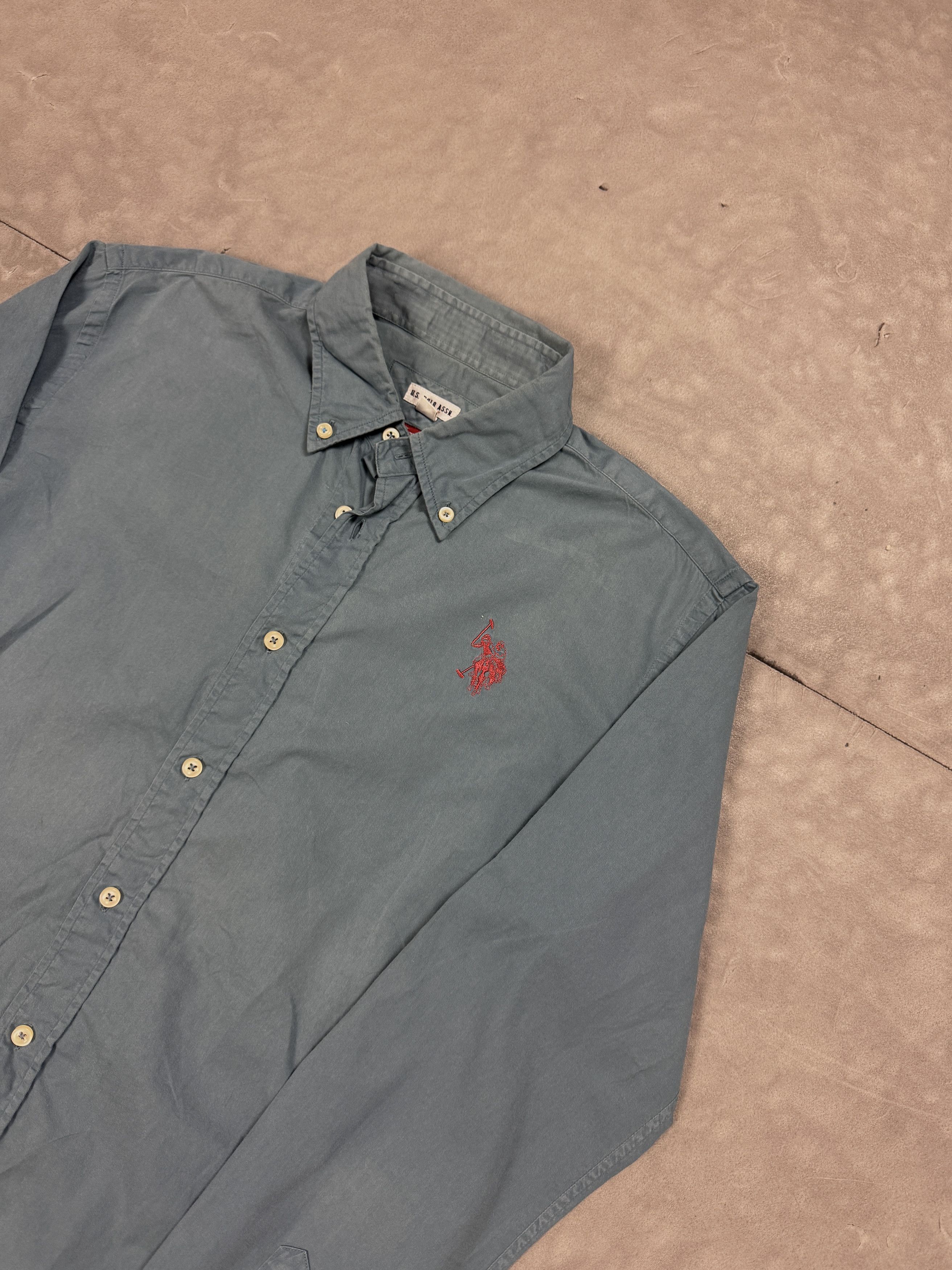U.S. Polo Assn. × Vintage U.S. Polo Assn blue formal shirt elegant retro 90s y2k Size US M / EU 48-50 / 2 - 3 Thumbnail