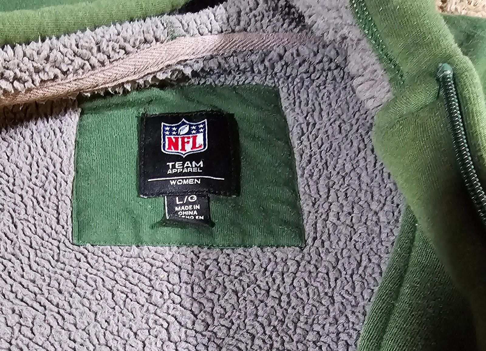 NFL Green Bay Packers women's Lg Fullzip Green Hoodie AGIll Size ONE SIZE - 5 Thumbnail