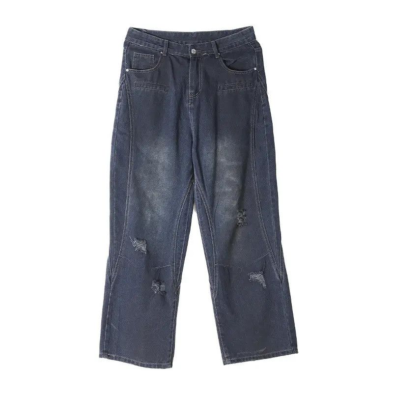 Japanese Brand × Jean Retro loose wide leg high street jeans Size US 30 / EU 46 - 5 Thumbnail