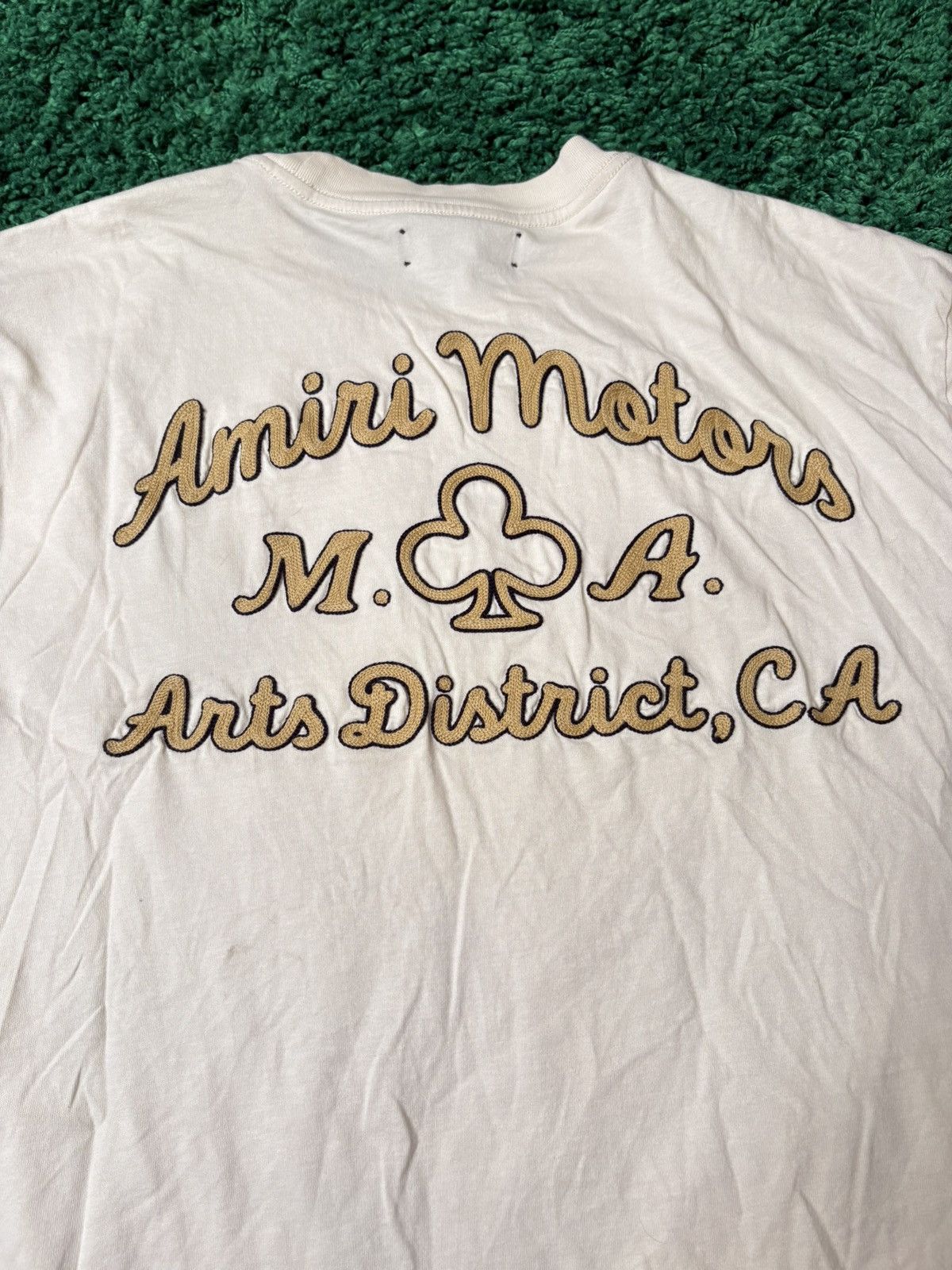 Amiri Amiri Motors Tee Cream Size XXL Size US XXL / EU 58 / 5 - 5 Thumbnail