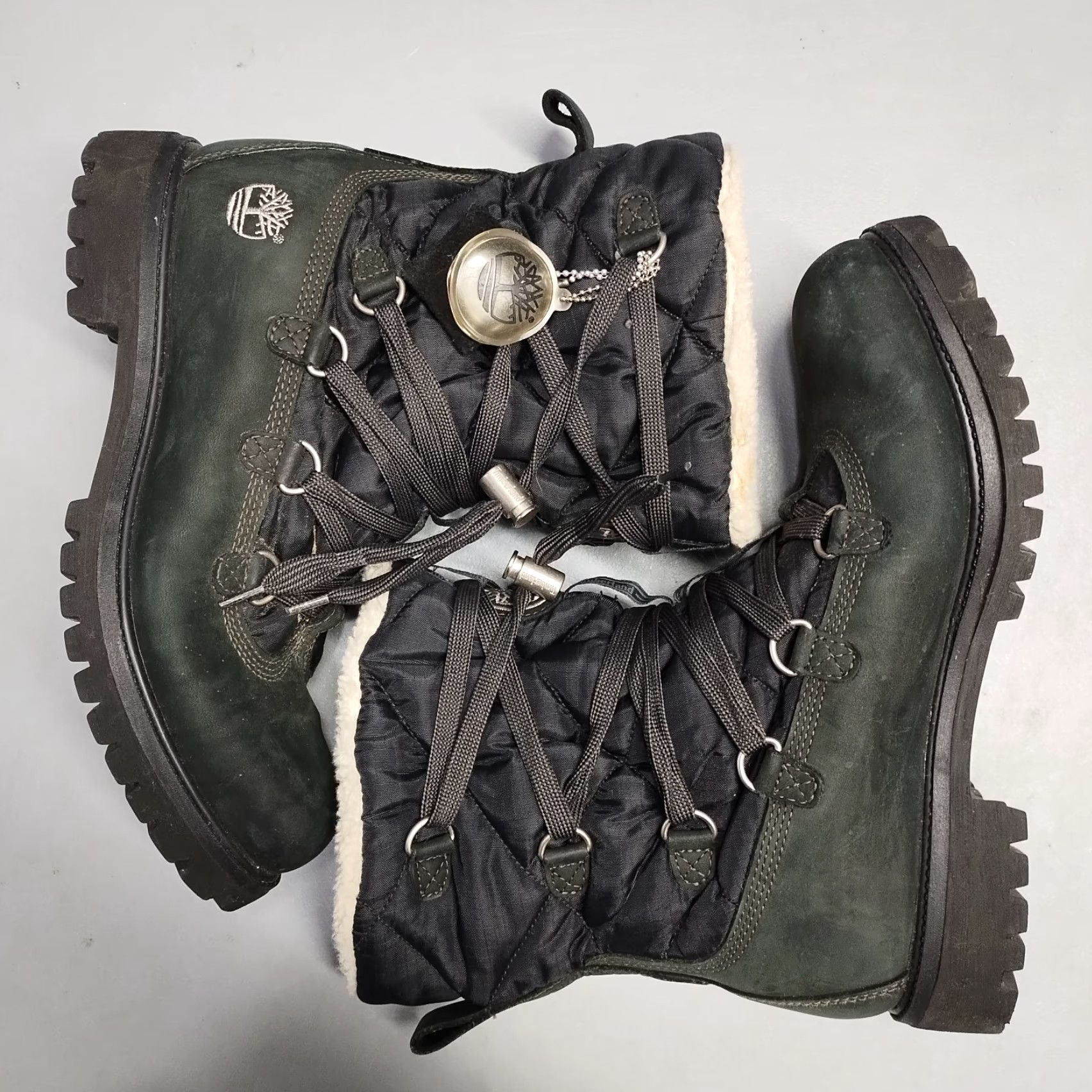 Timberland Timberland Boots Mens Size 10.5 Black Faux Fur Lined Water Resistant Insulated Casual Workwear Size US 11 / EU 44 - 4 Thumbnail