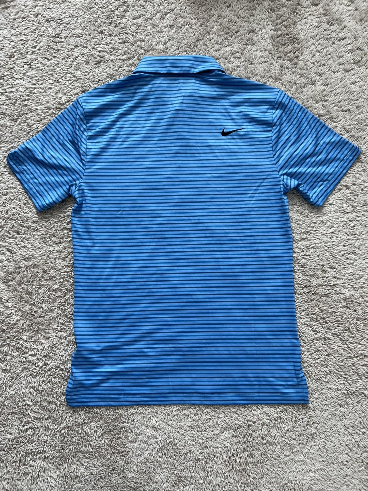 Nike Nike Dri-FIT Tour Striped Performance Golf Polo Blue Size US S / EU 44-46 / 1 - 8 Thumbnail