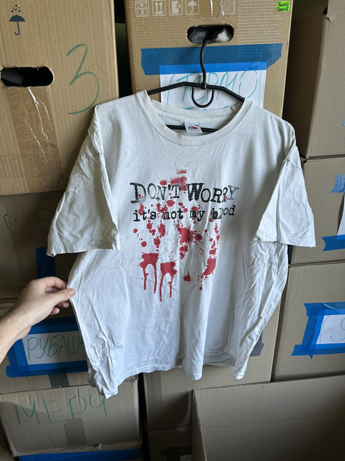Fruit Of The Loom Vintage Merch 90s FOTL T-shirt Unisex Graphic Printed Sz XL Size US XL / EU 56 / 4 - 6 Thumbnail