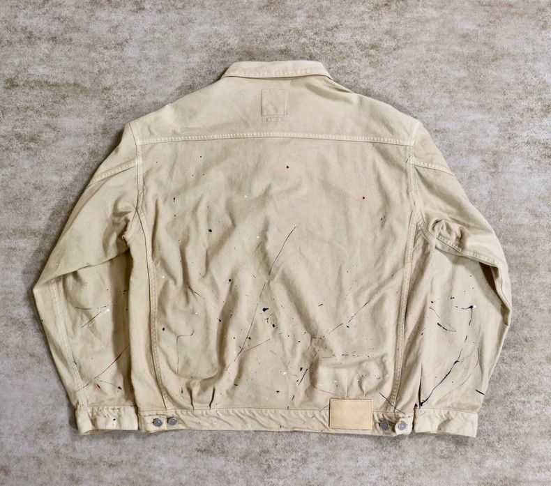 Visvim Visvim 21ss ink-splashing denim jacket Size US L / EU 52-54 / 3 - 2 Thumbnail