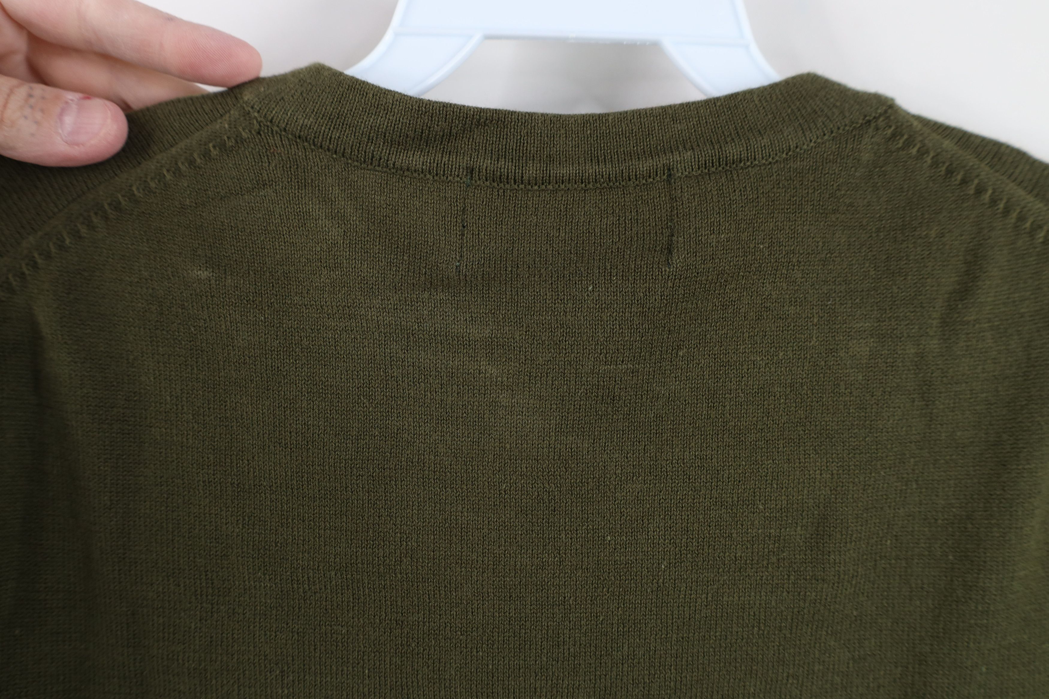 Eddie Bauer Vintage 90s Eddie Bauer Knit V-Neck Sweater Vest Olive Size US XL / EU 56 / 4 - 8 Thumbnail
