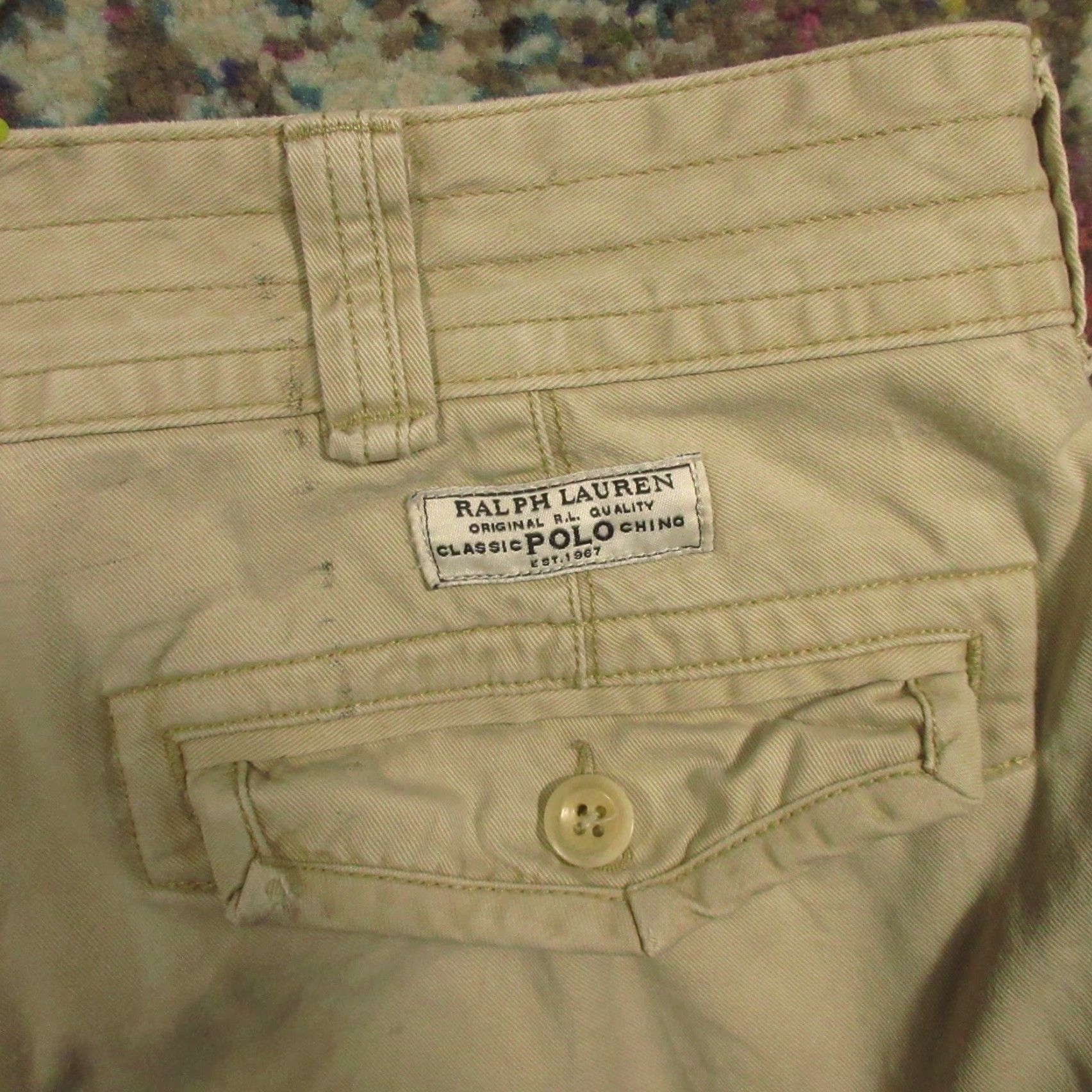Polo Ralph Lauren Polo Ralph Lauren Cargo Shorts Men's 40 Tan Classic Chino Heavy Cotton Canvas Zip Pocket Logo 9in Inseam Cargo Shorts Men Medium? Size US L / EU 52-54 / 3 - 4 Thumbnail