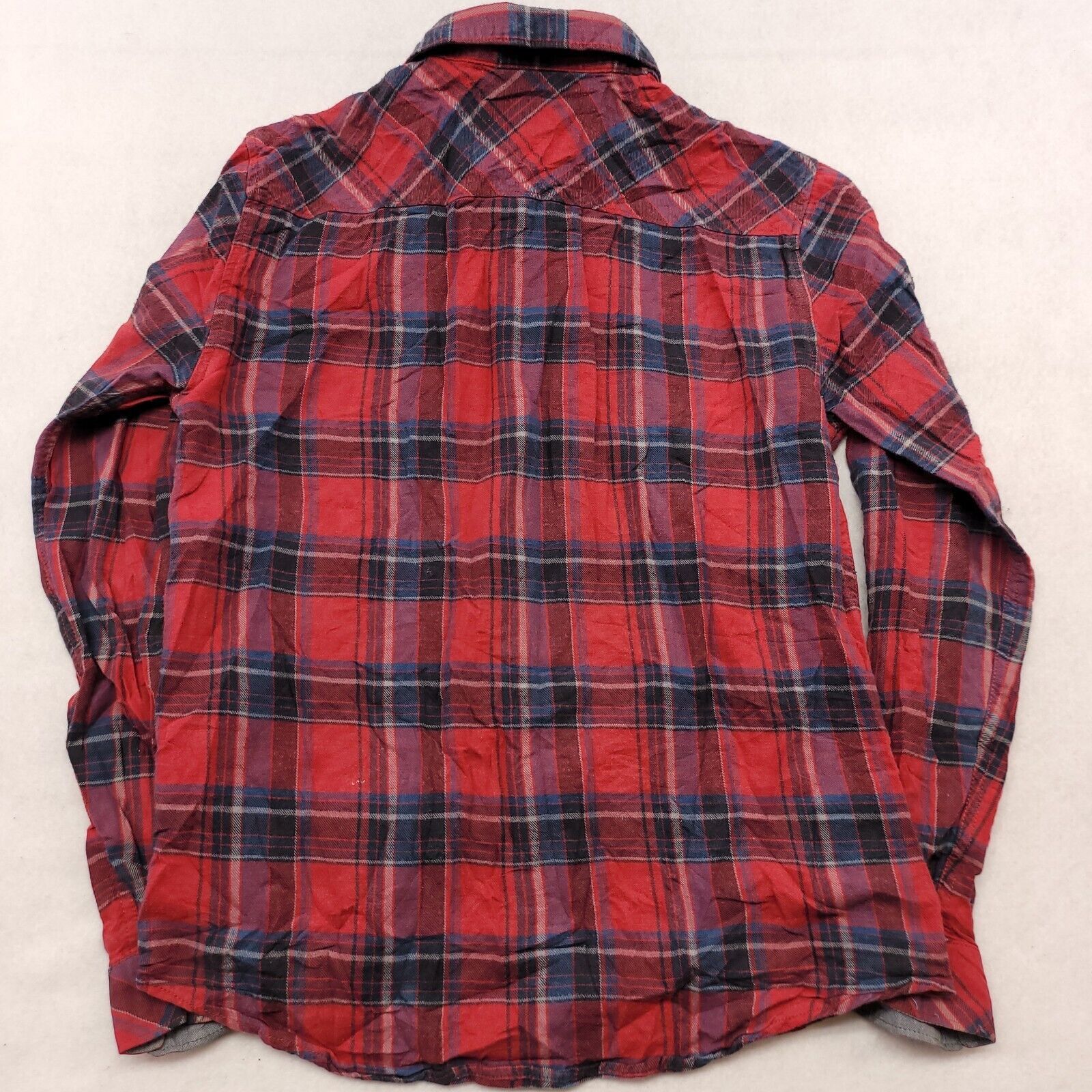 Billabong Billabong Tartan Flannel Shirt Mens Size Small S Red Blue Size US S / EU 44-46 / 1 - 7 Thumbnail