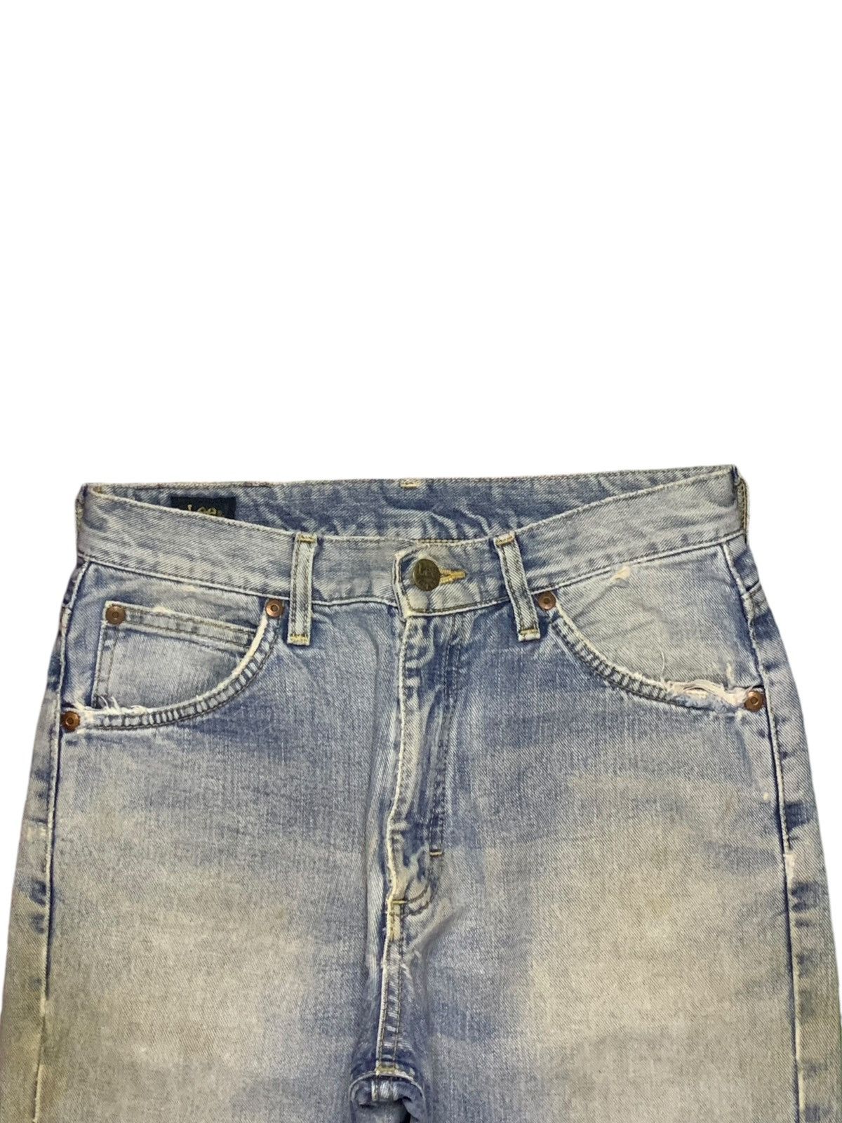 Lee SALES🔥Vintage Japanese Lee Mud Wash Distressed Loose Jeans Size US 28 / EU 44 - 4 Thumbnail