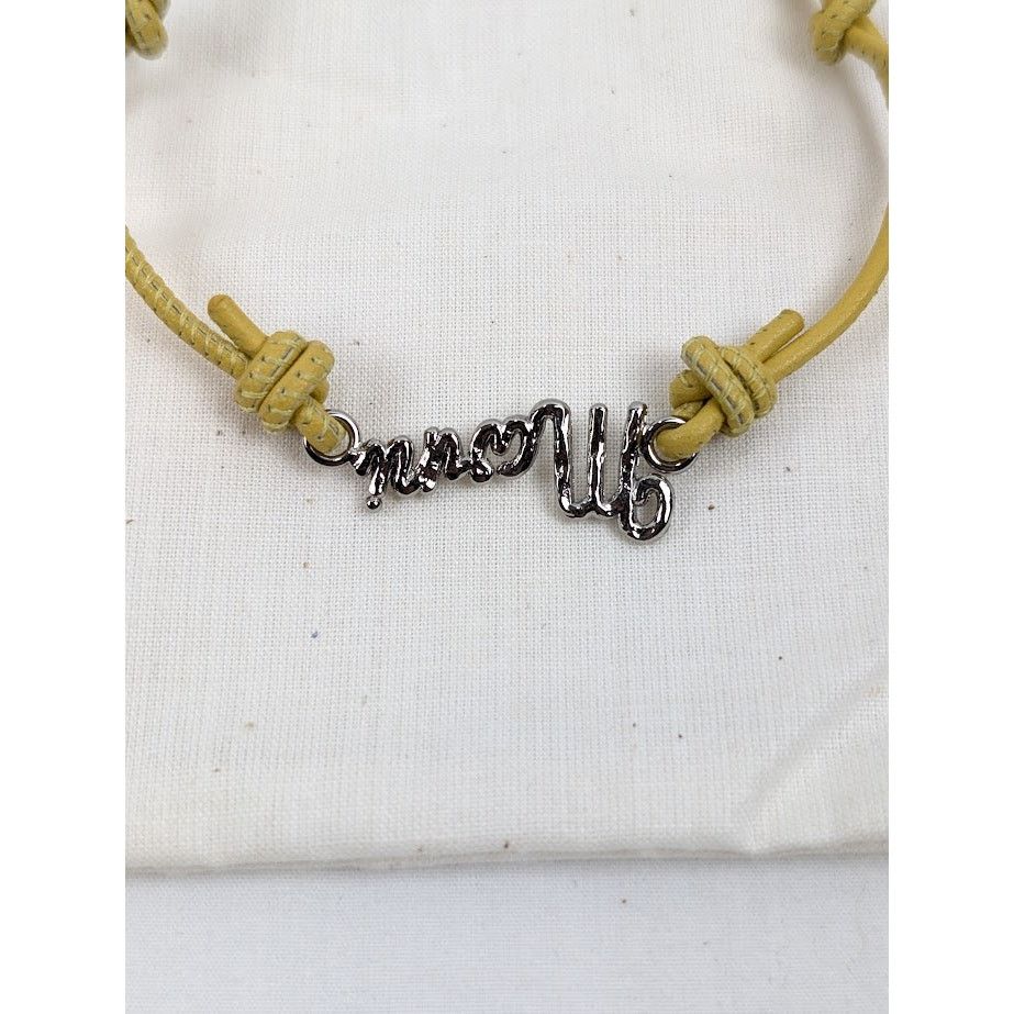 Marni o1rshd1 Size: M / Leather Logo Bracelet In Yellow Size ONE SIZE - 3 Thumbnail